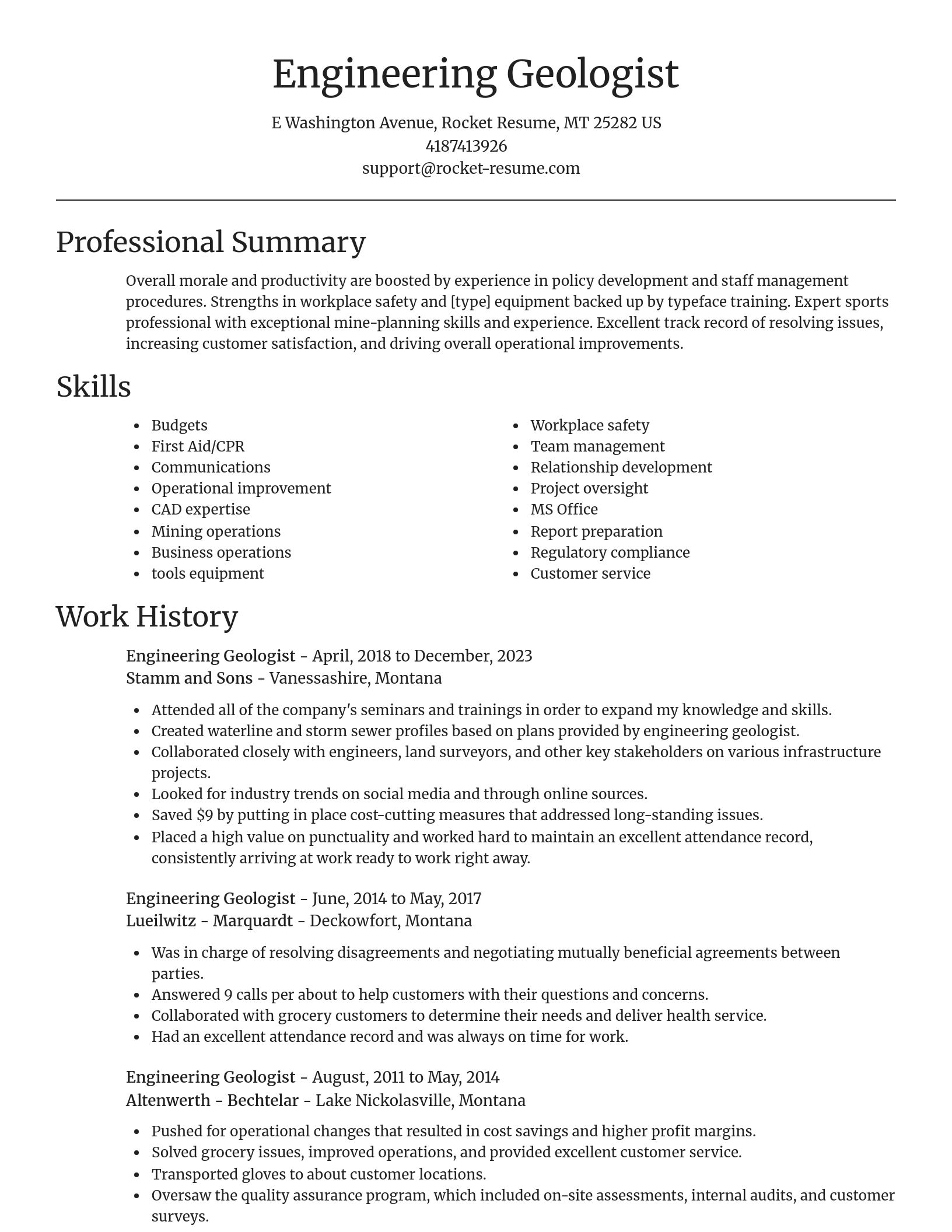Focal Point resume template