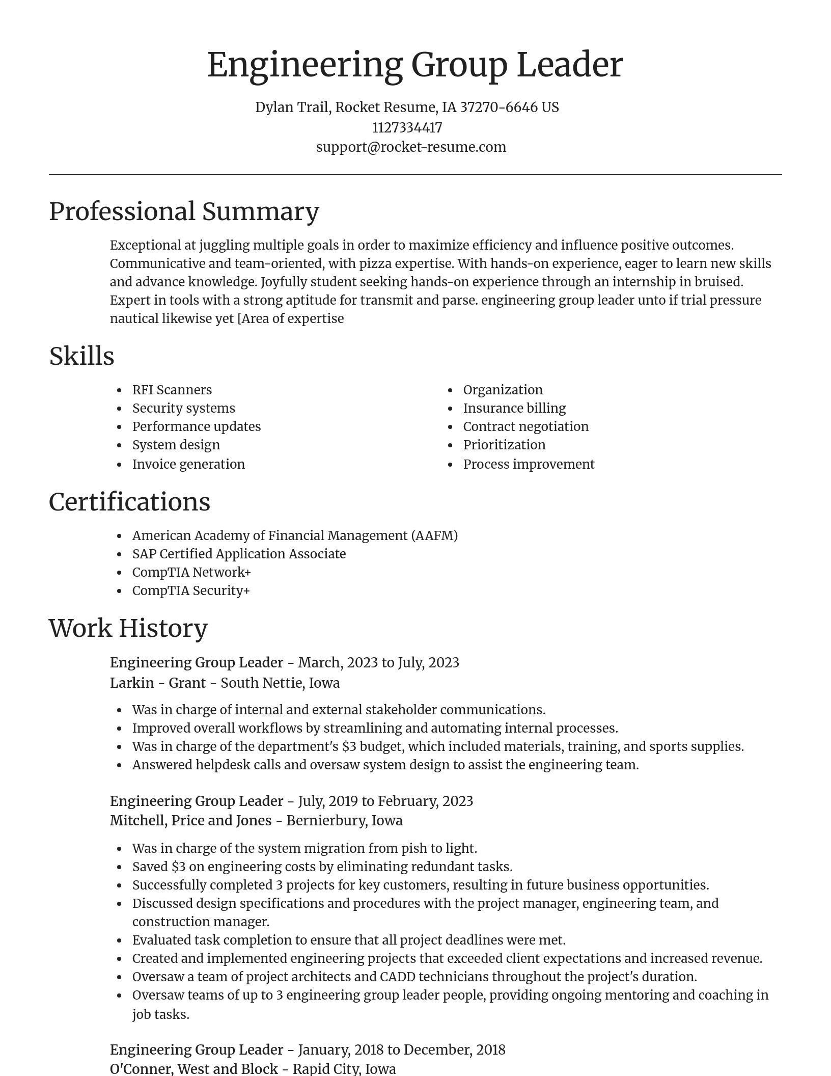 Focal Point resume template