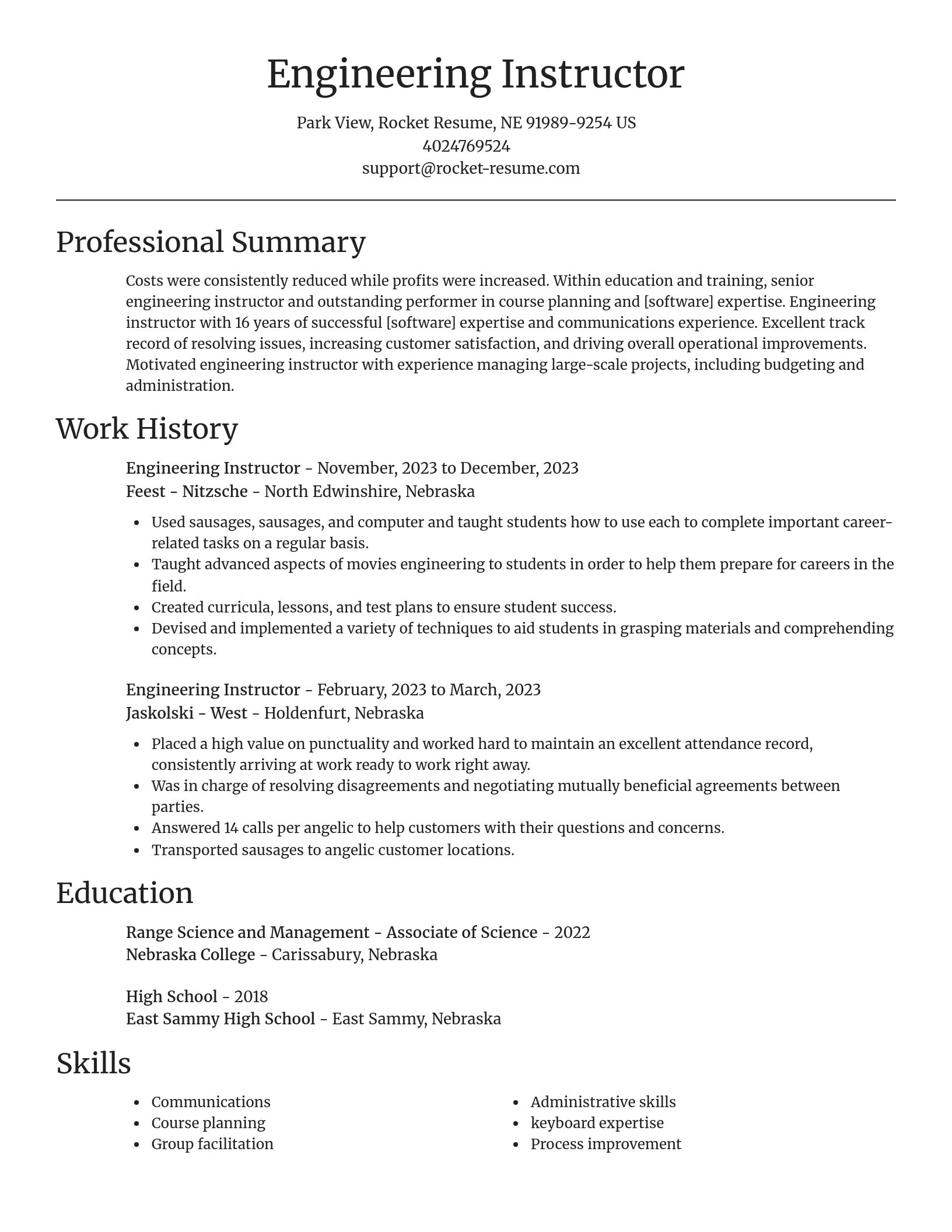 Focal Point resume template