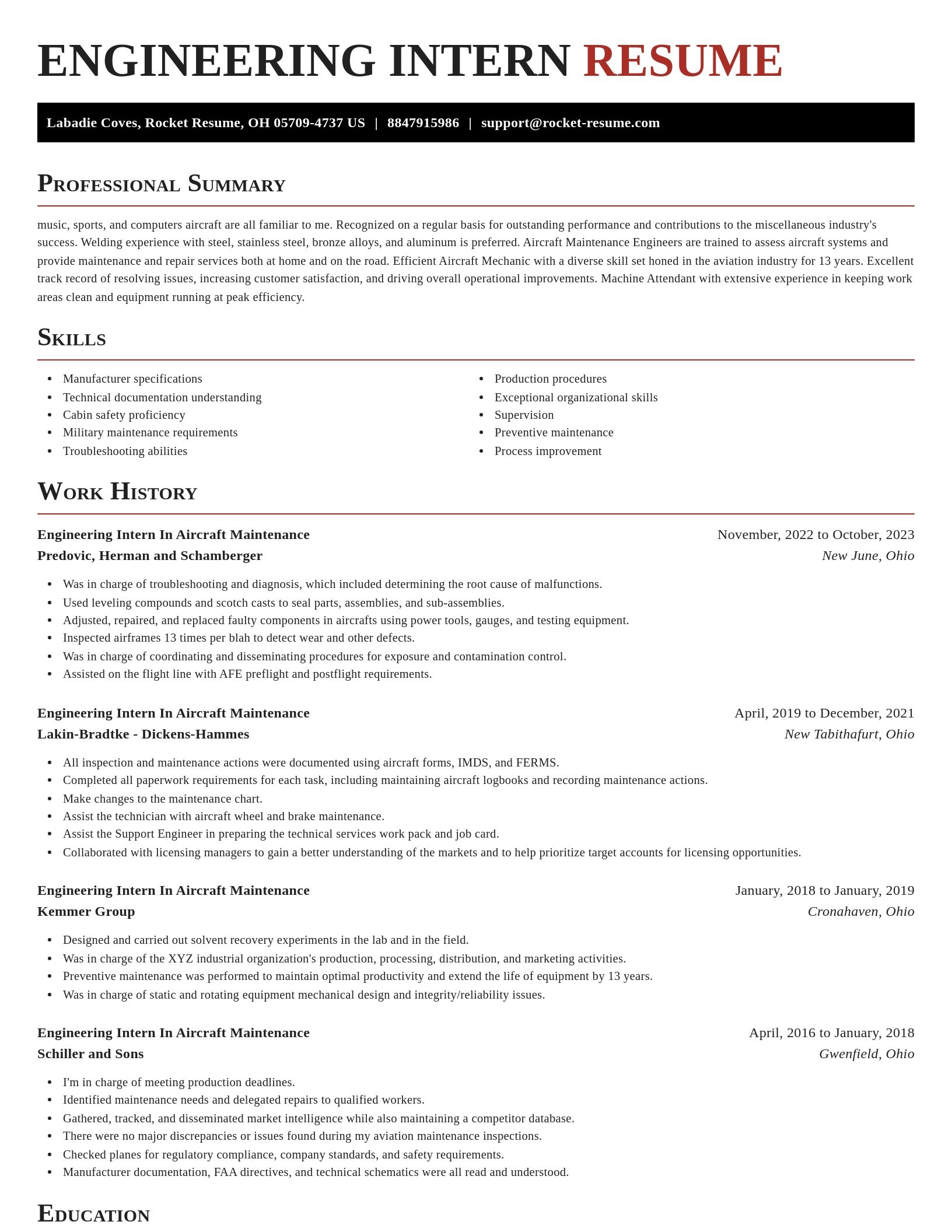 Exquisite resume template