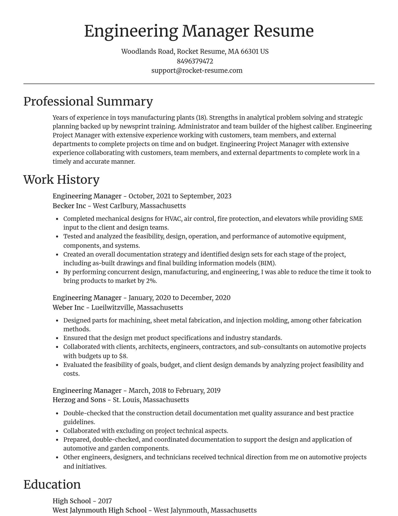 Focal Point resume template