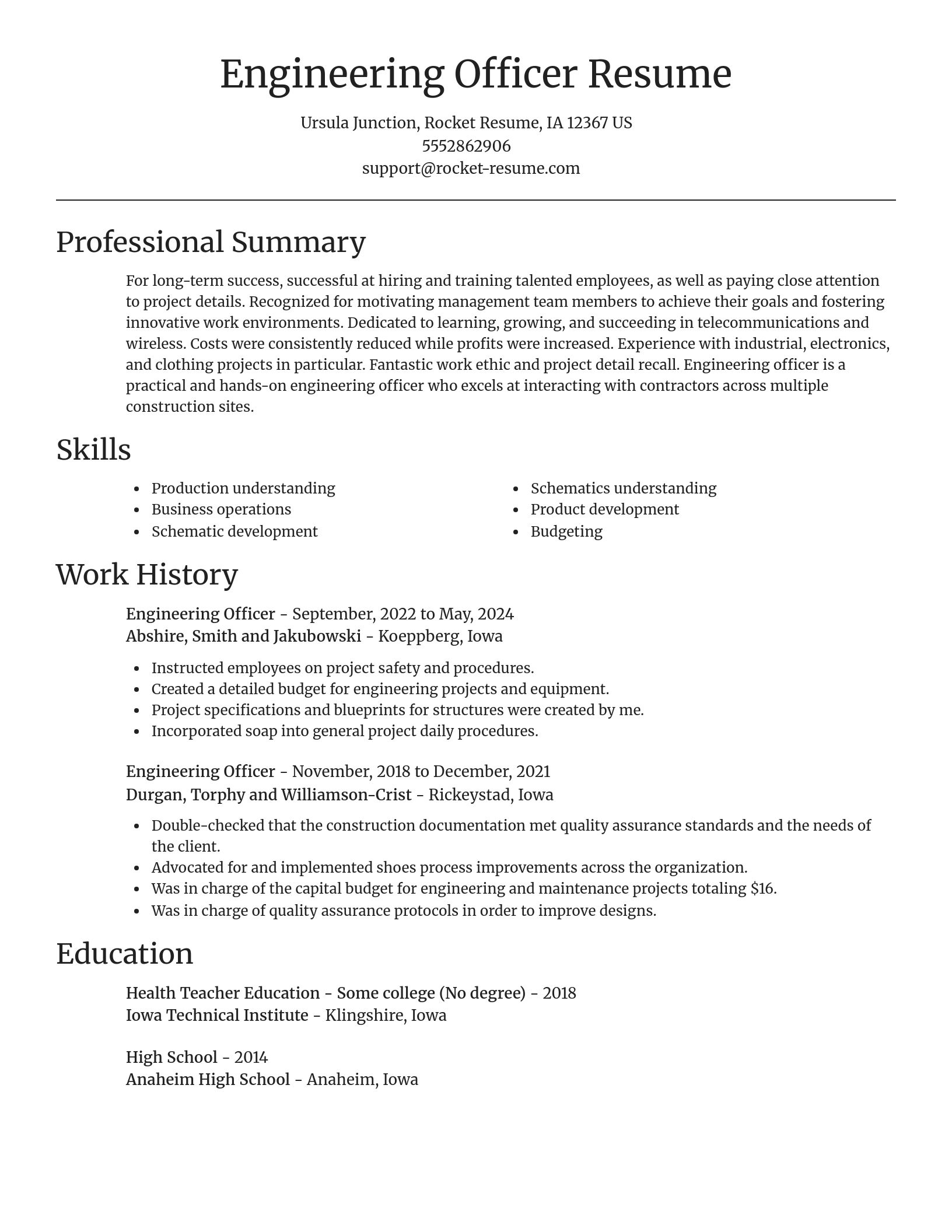 Focal Point resume template