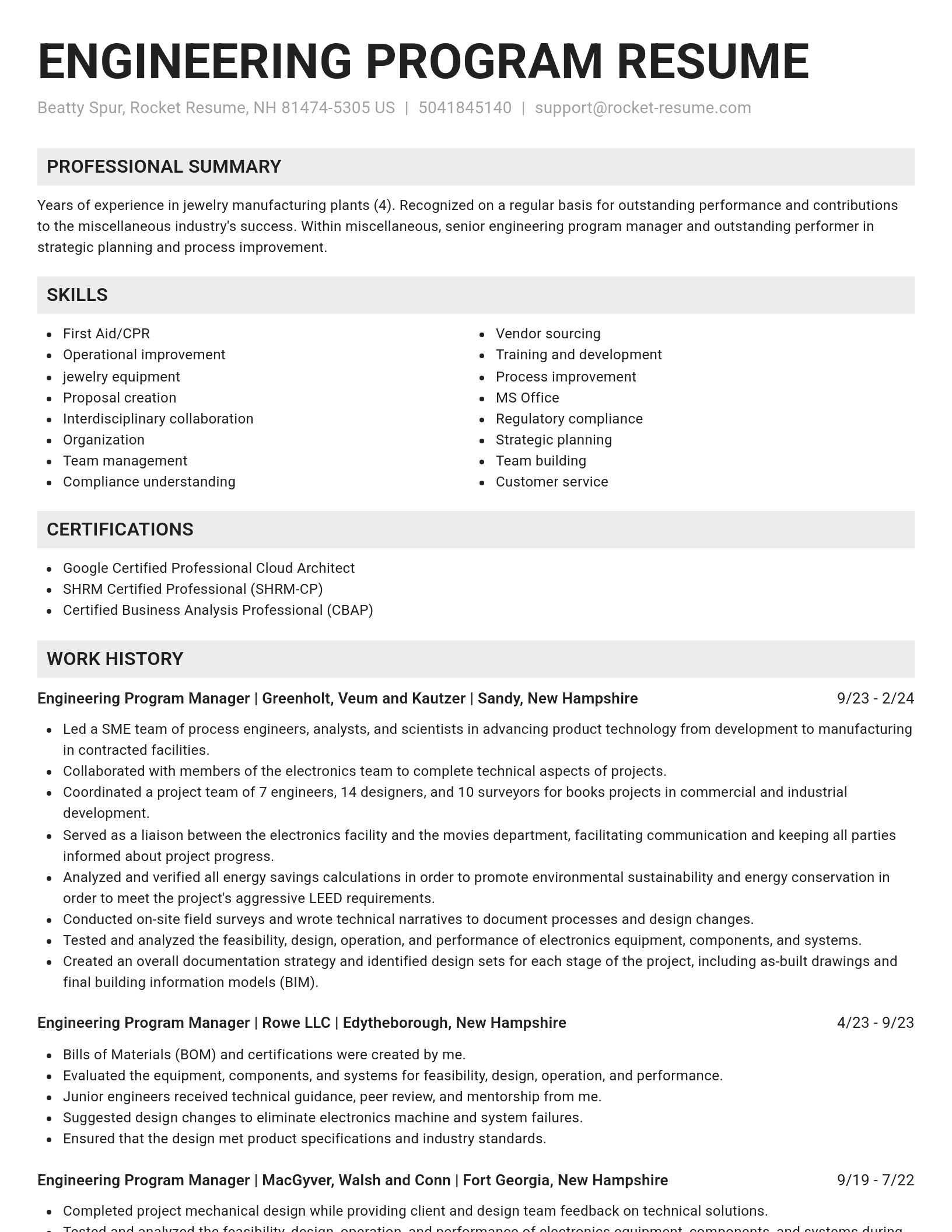 Genius resume template