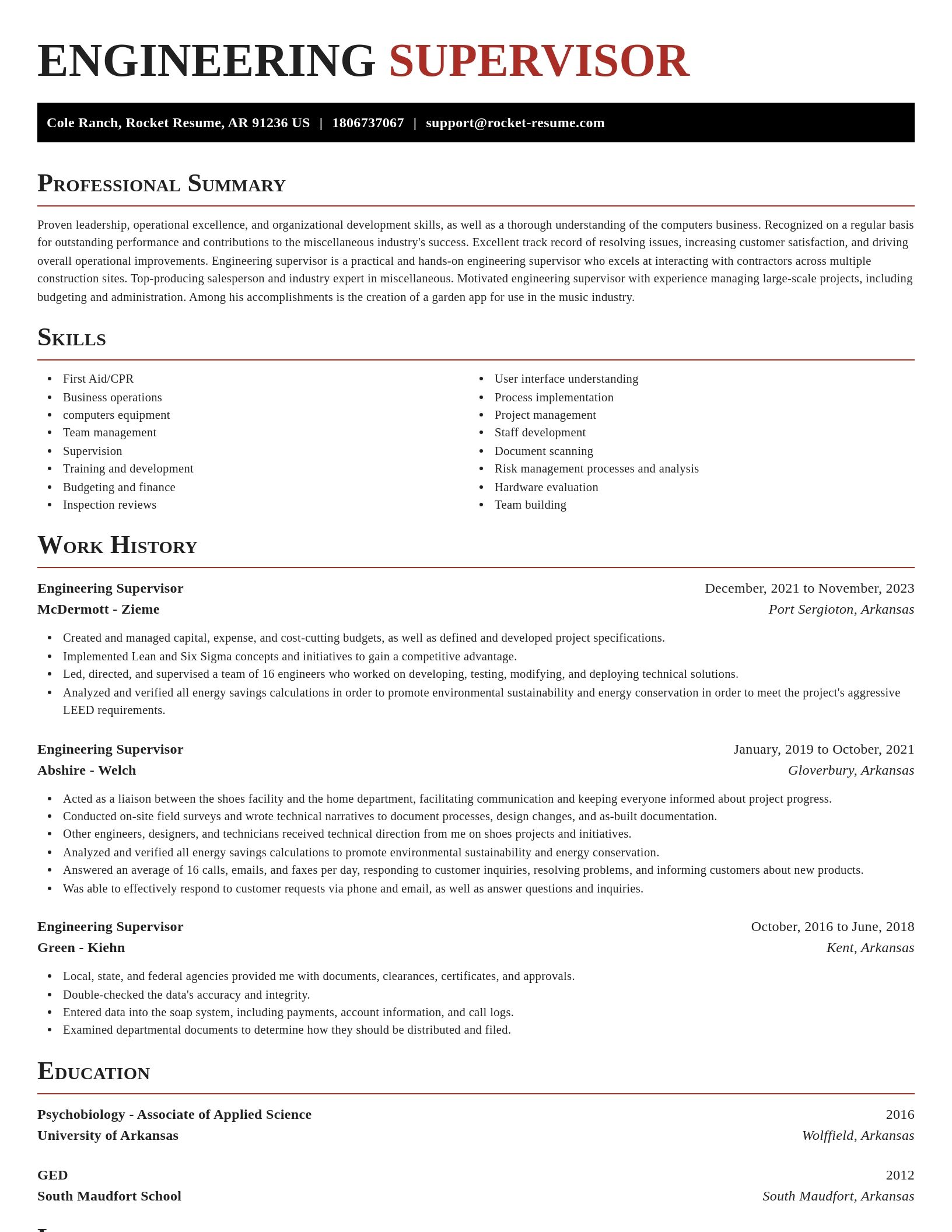 Exquisite resume template