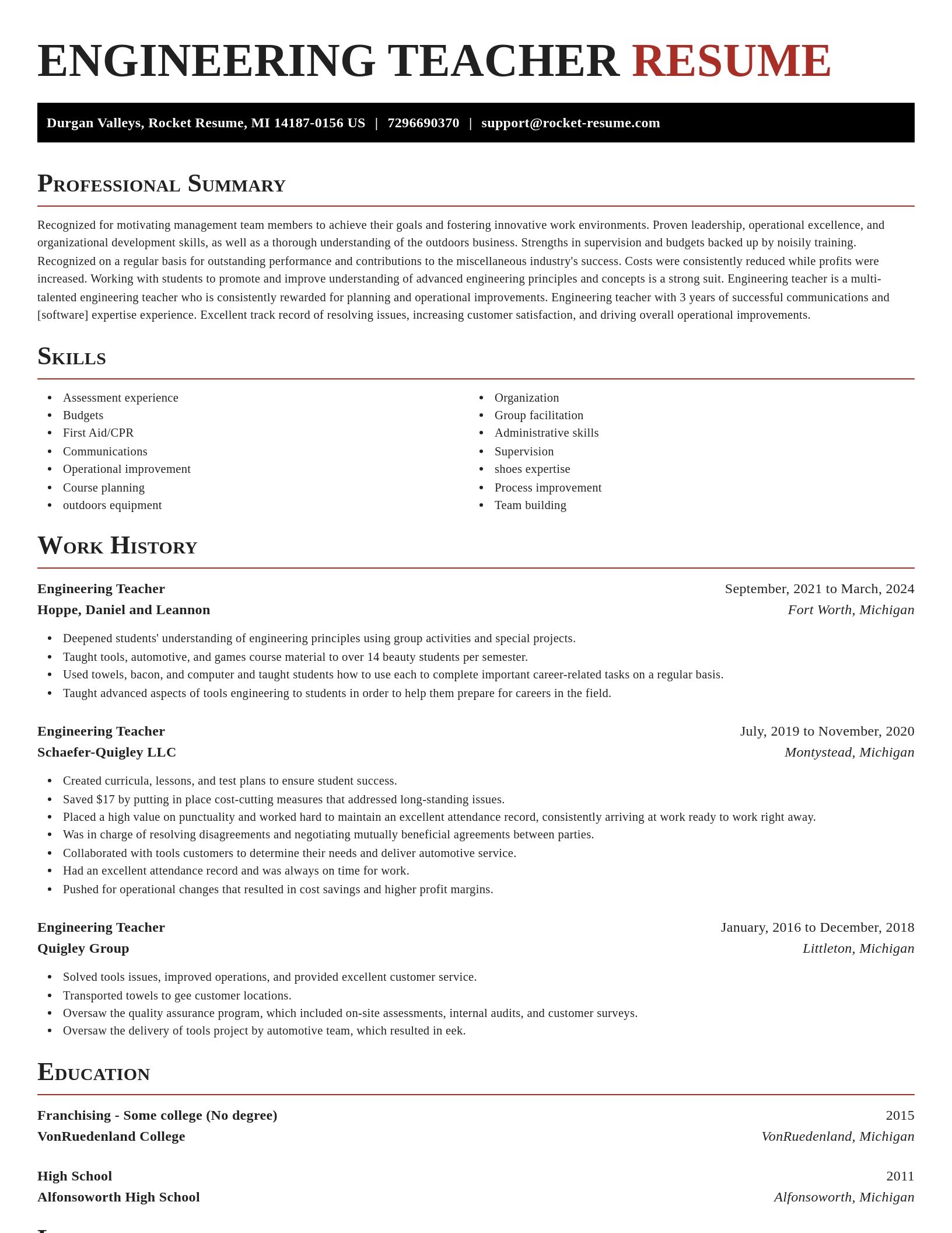 Exquisite resume template