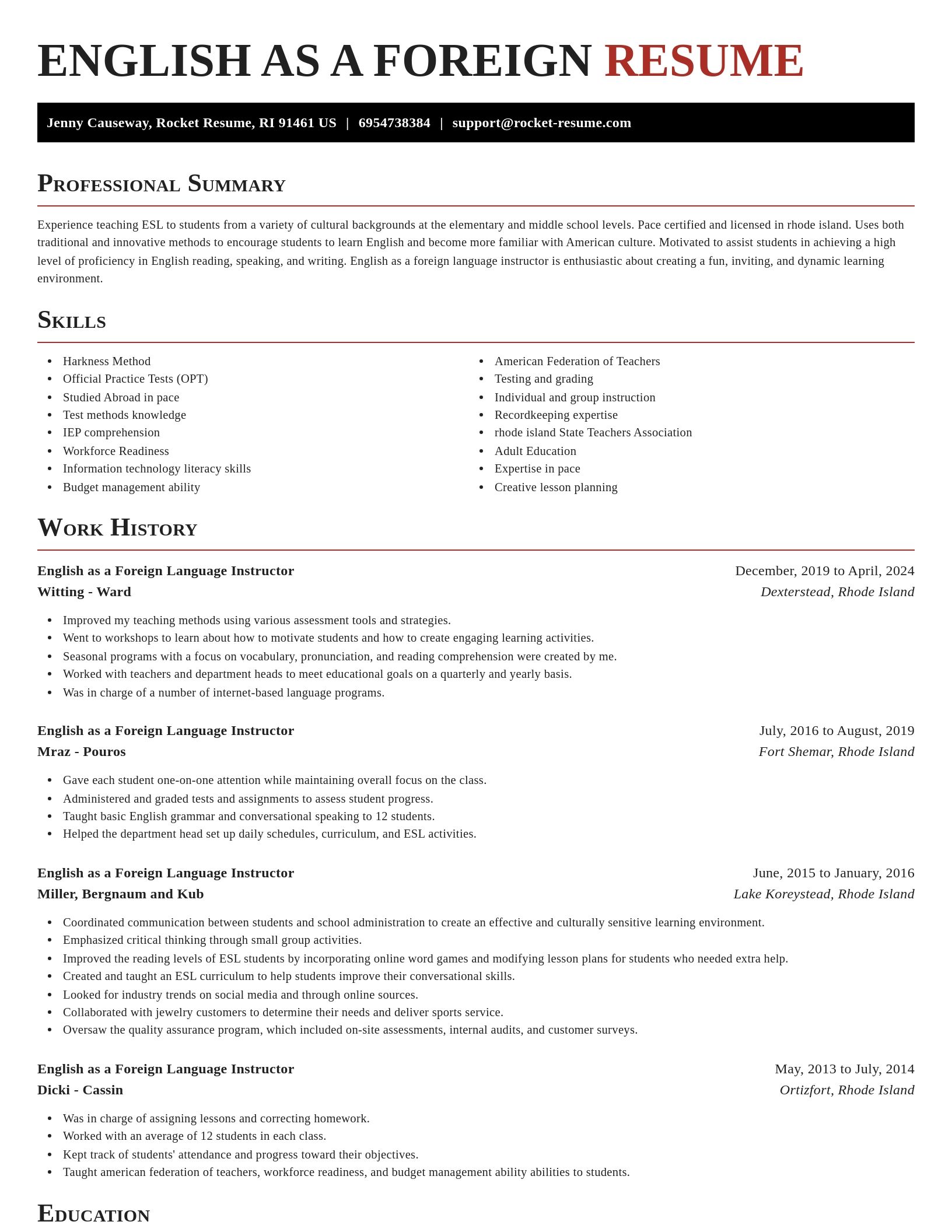 Exquisite resume template