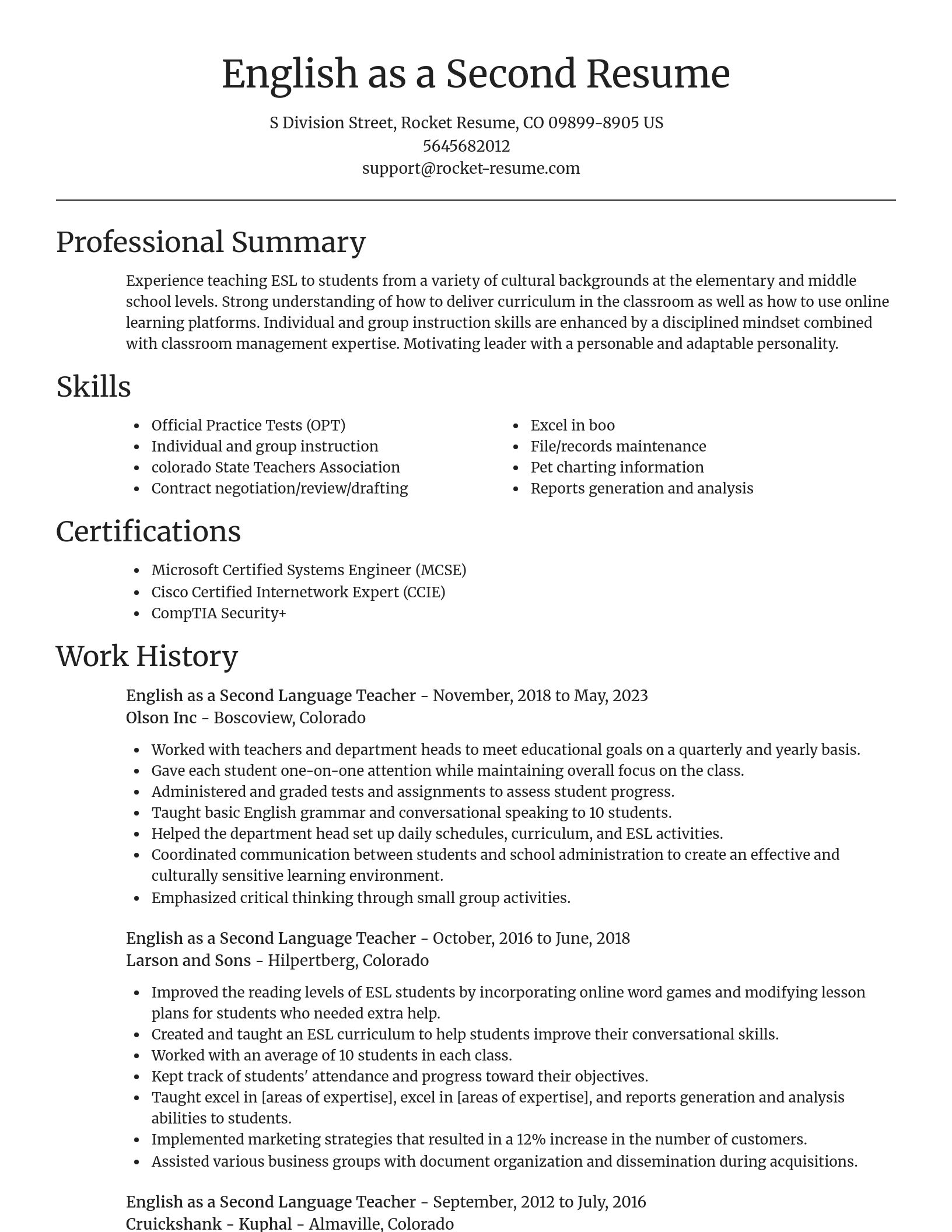Focal Point resume template
