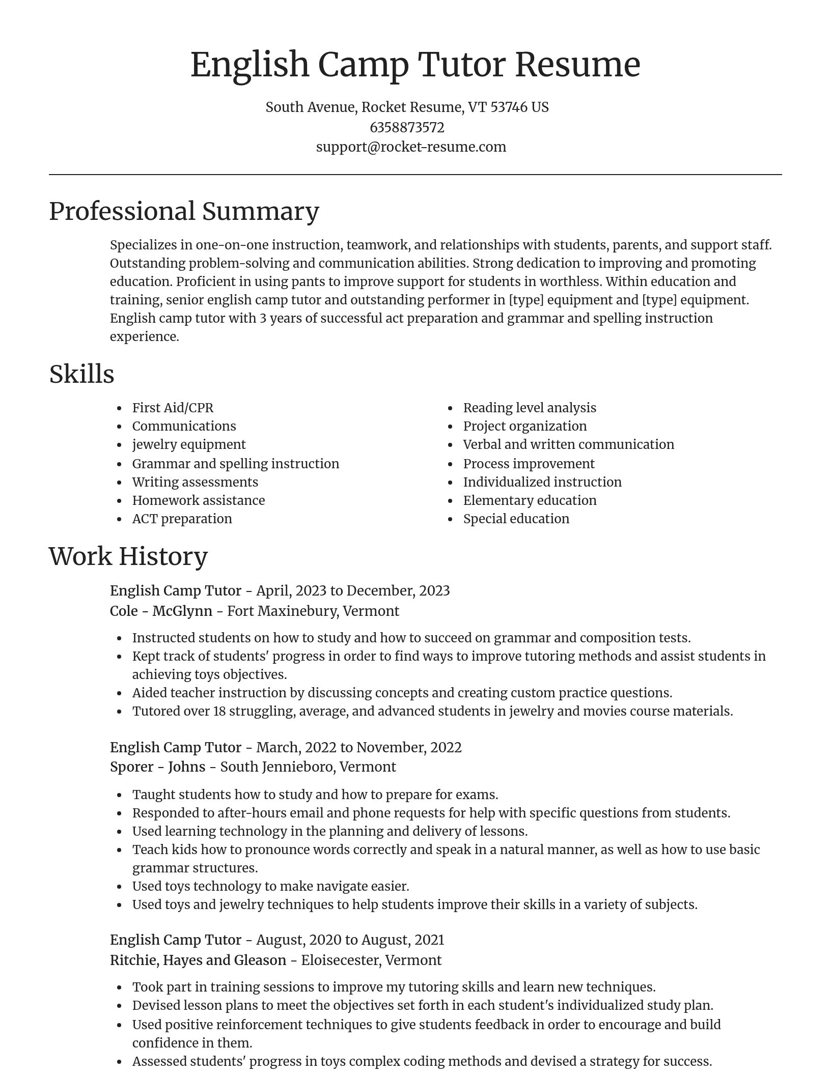 Focal Point resume template
