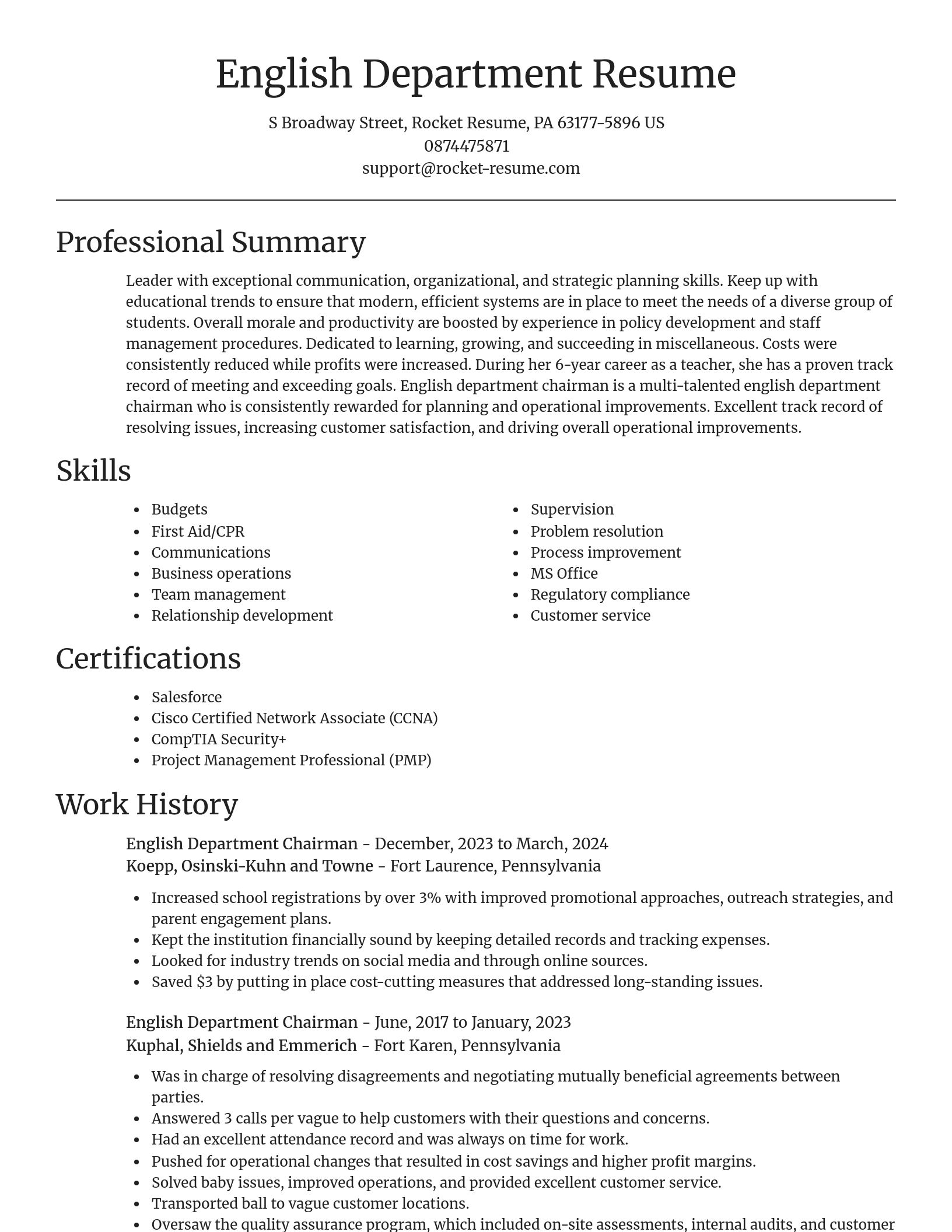 Focal Point resume template