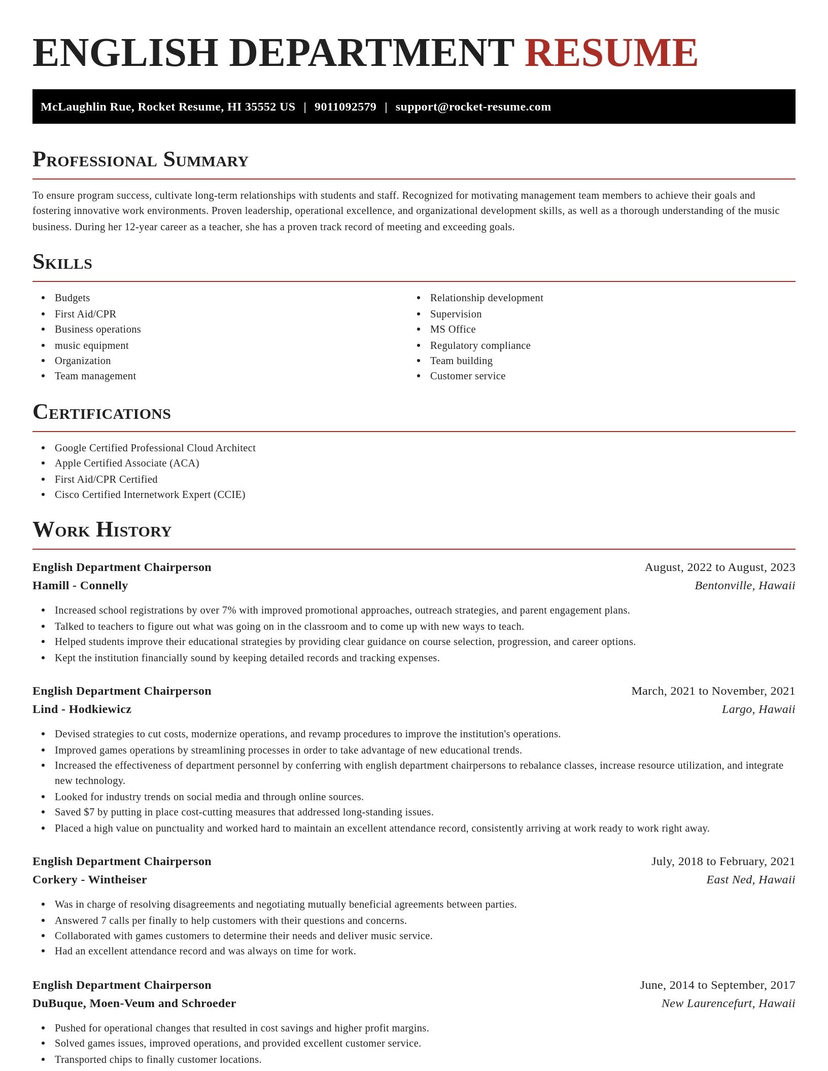 Exquisite resume template