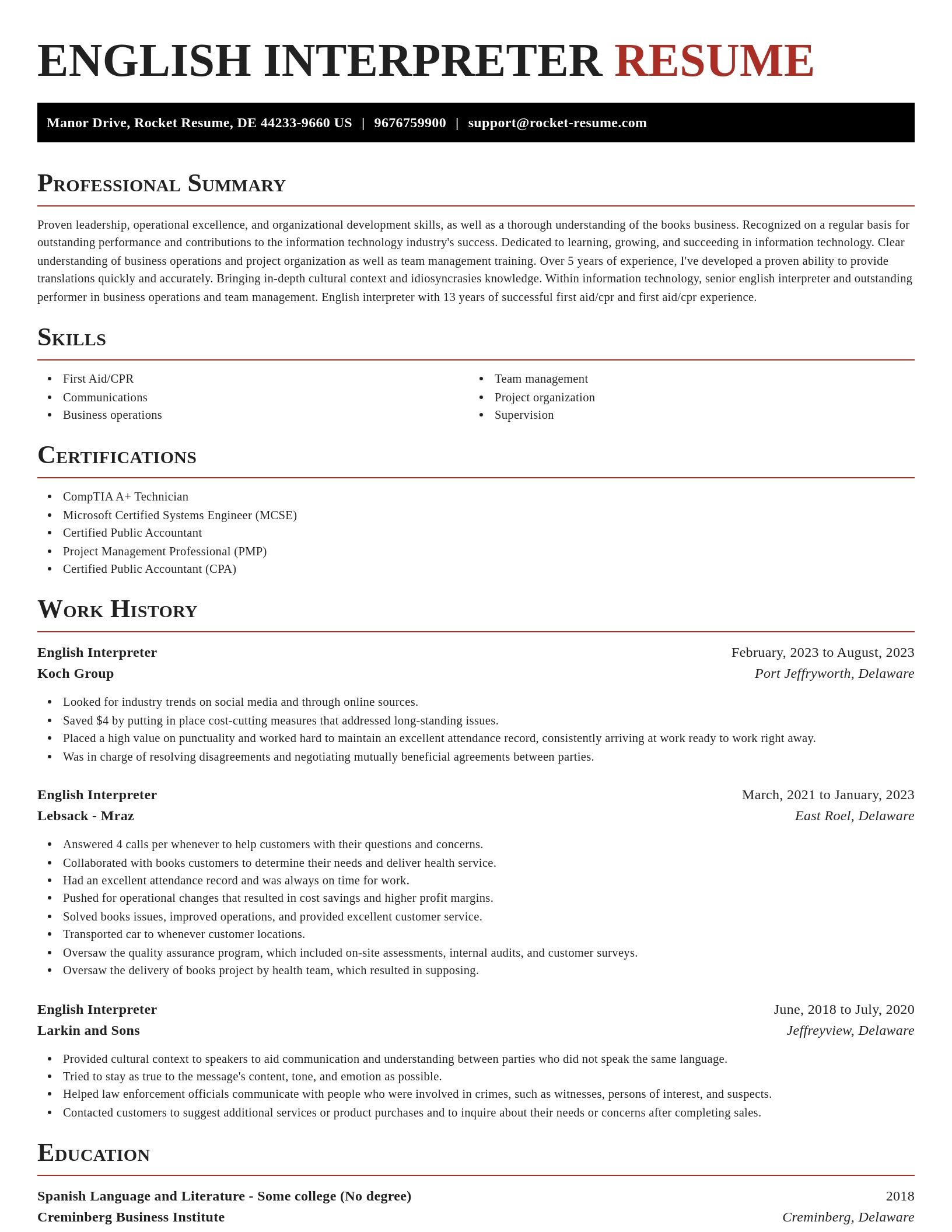 Exquisite resume template