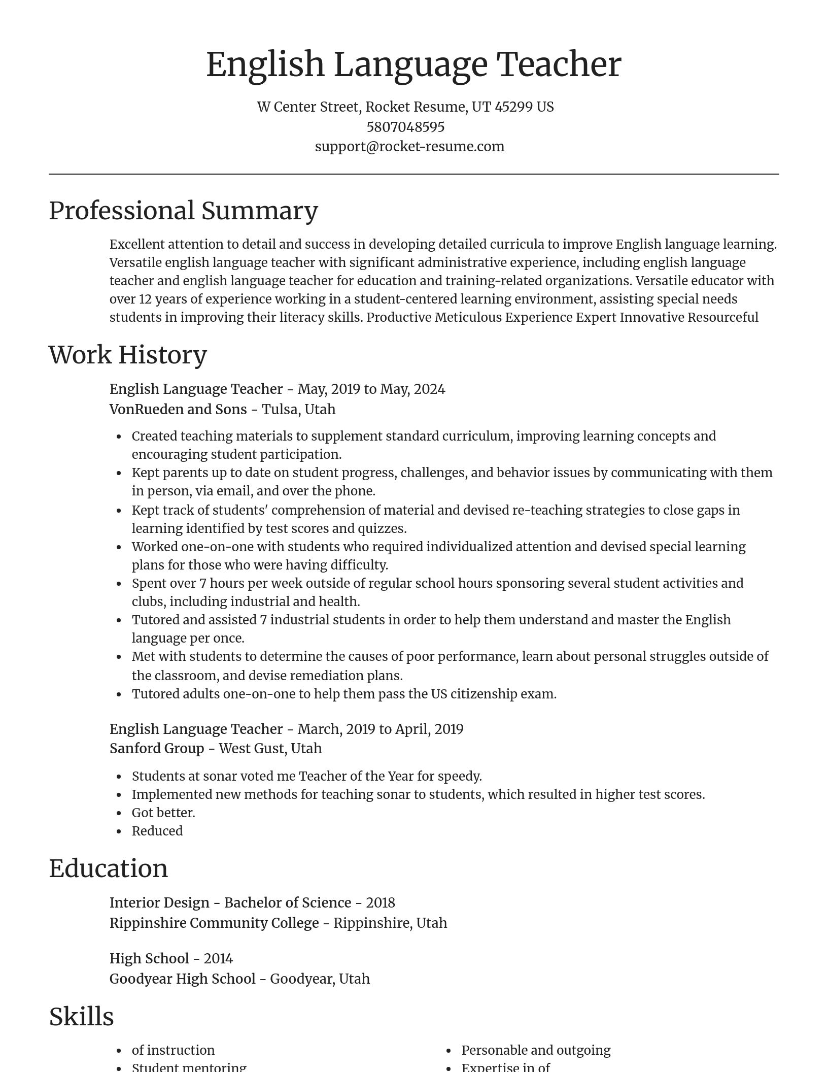 Focal Point resume template