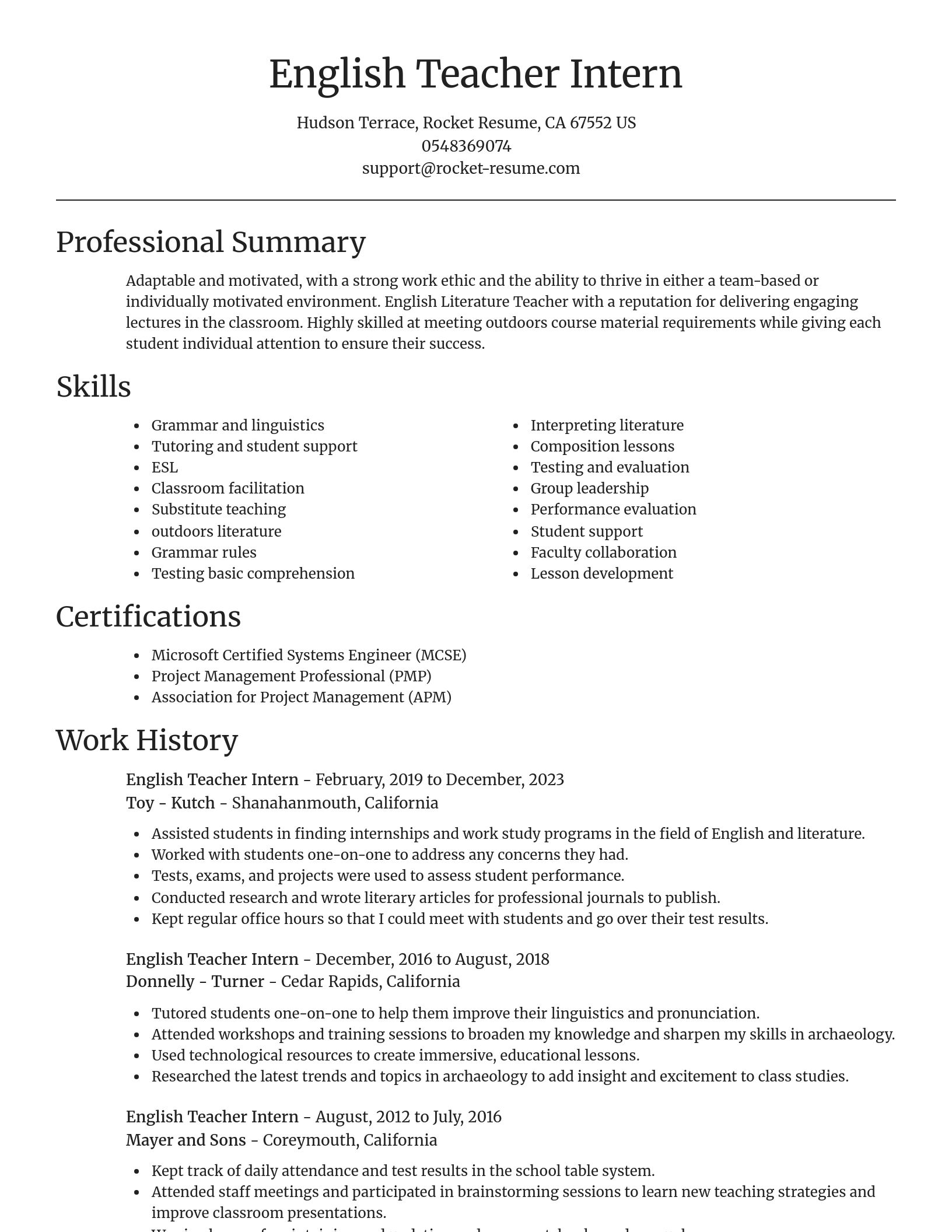 Focal Point resume template