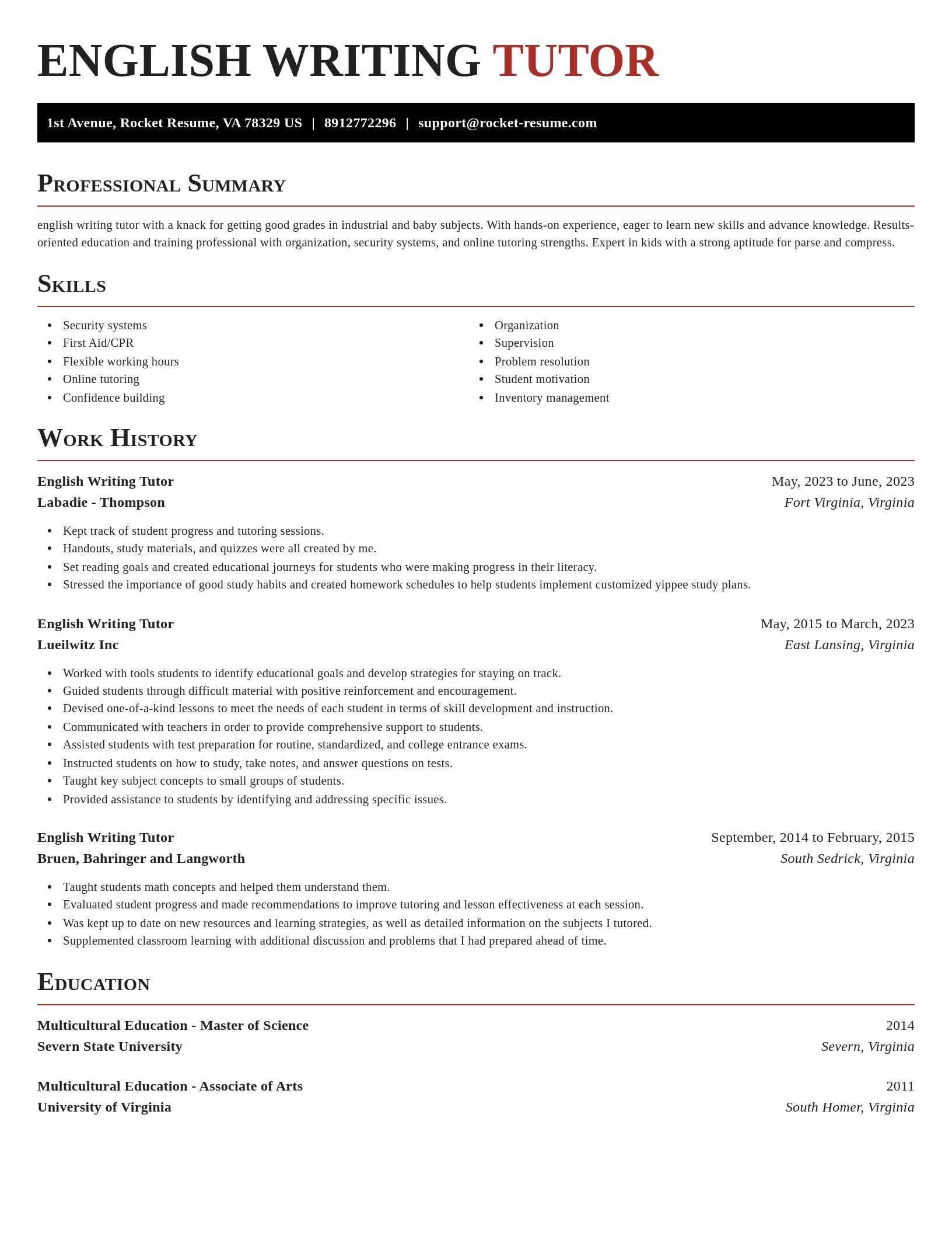 Exquisite resume template