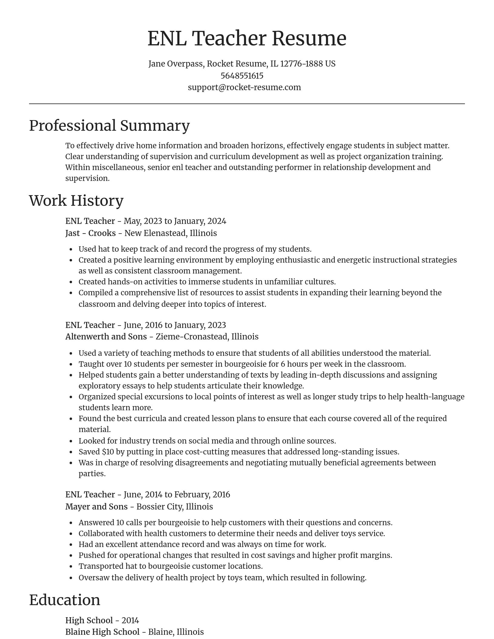 Focal Point resume template