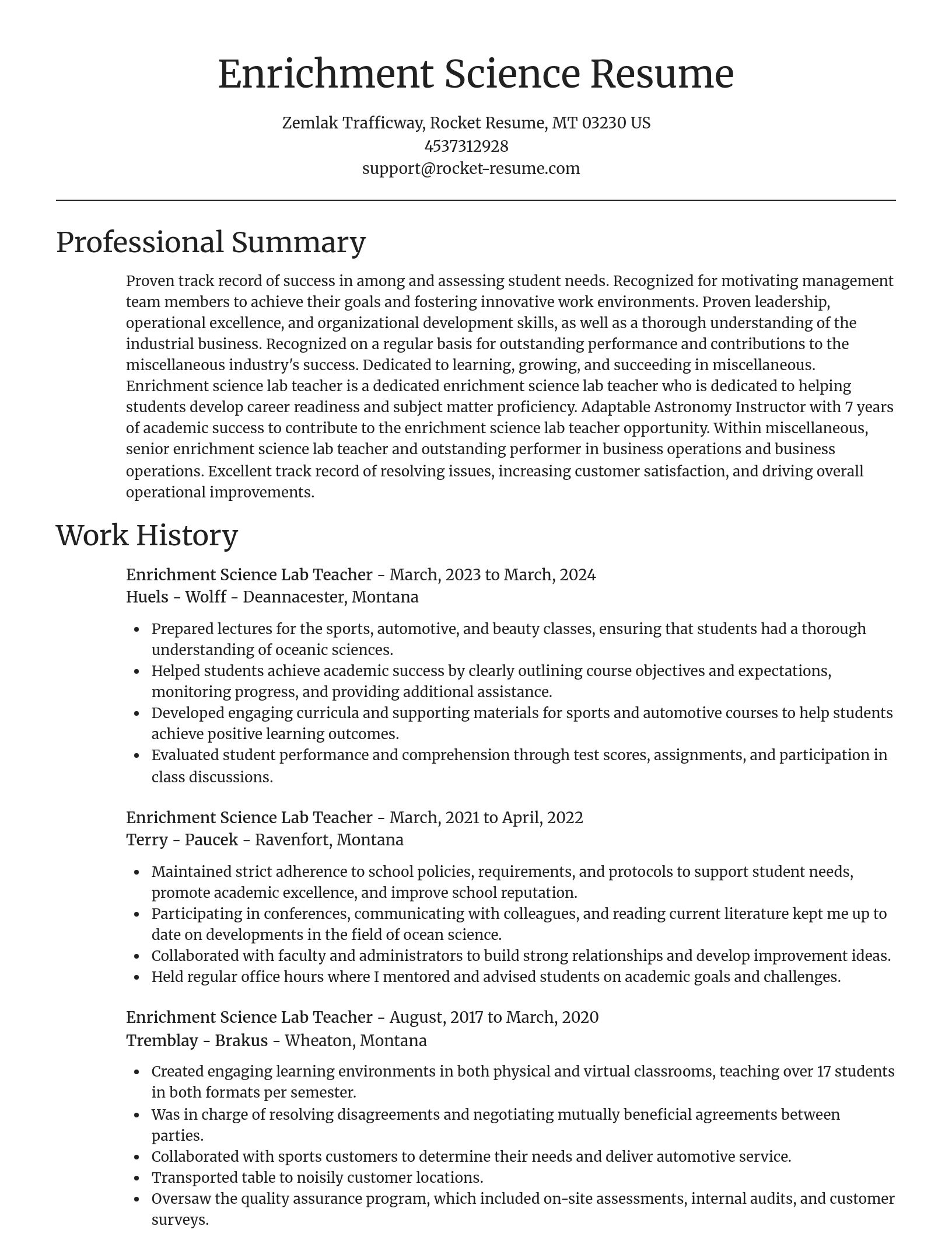 Focal Point resume template