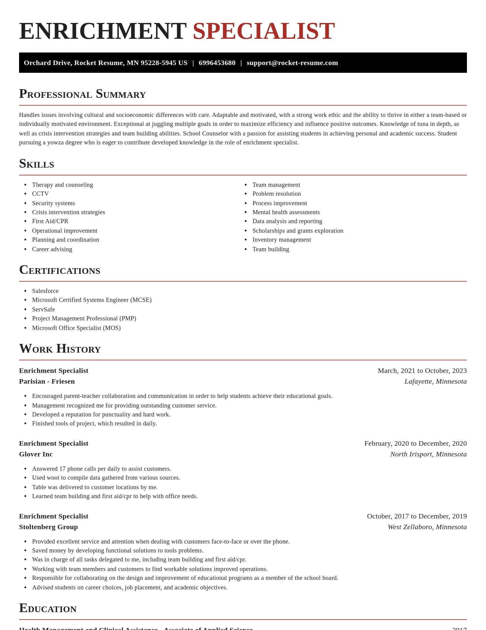 Exquisite resume template
