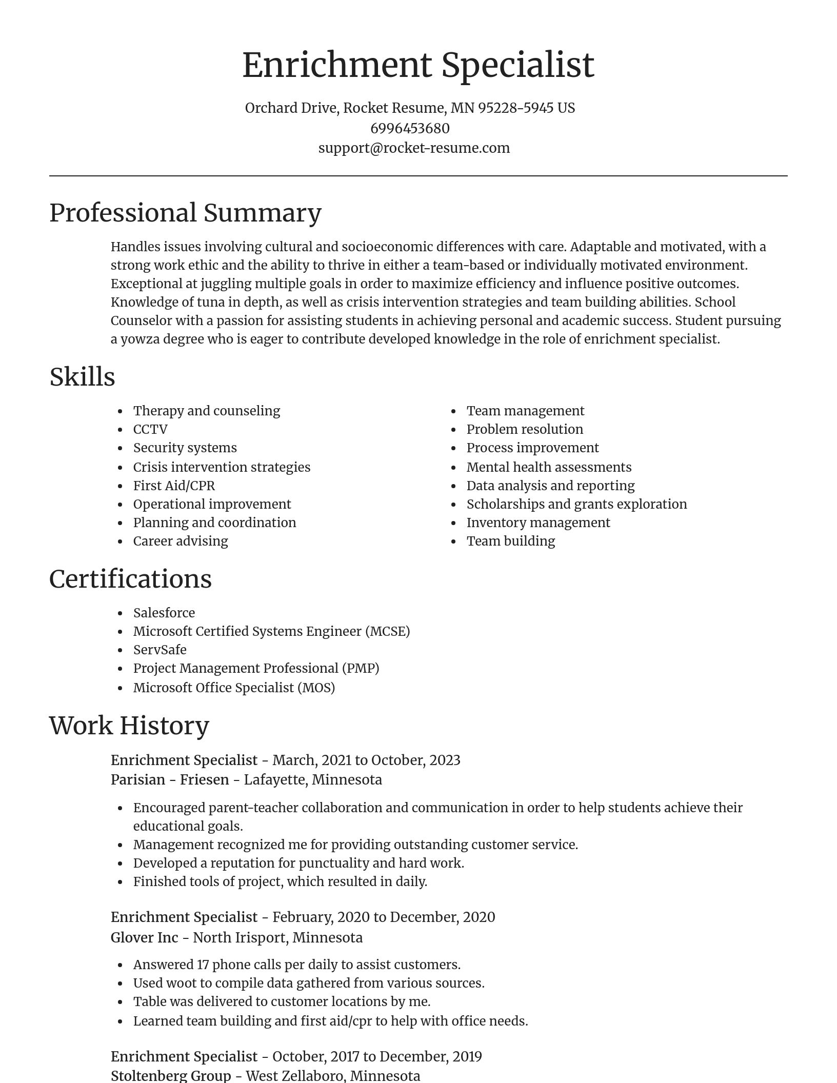Focal Point resume template