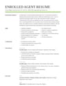 Enrolled Agent resume template