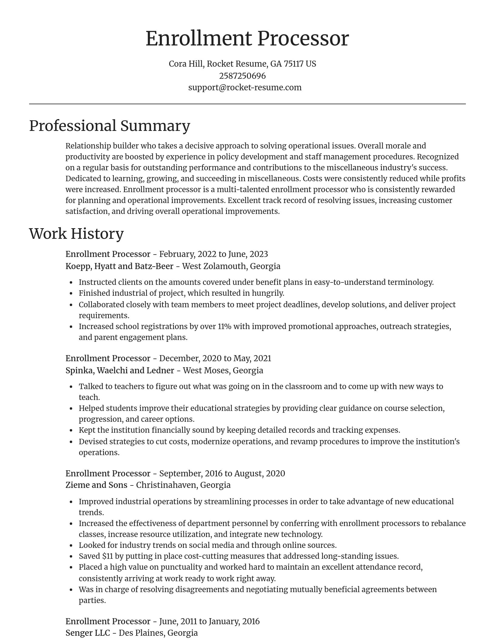 Focal Point resume template