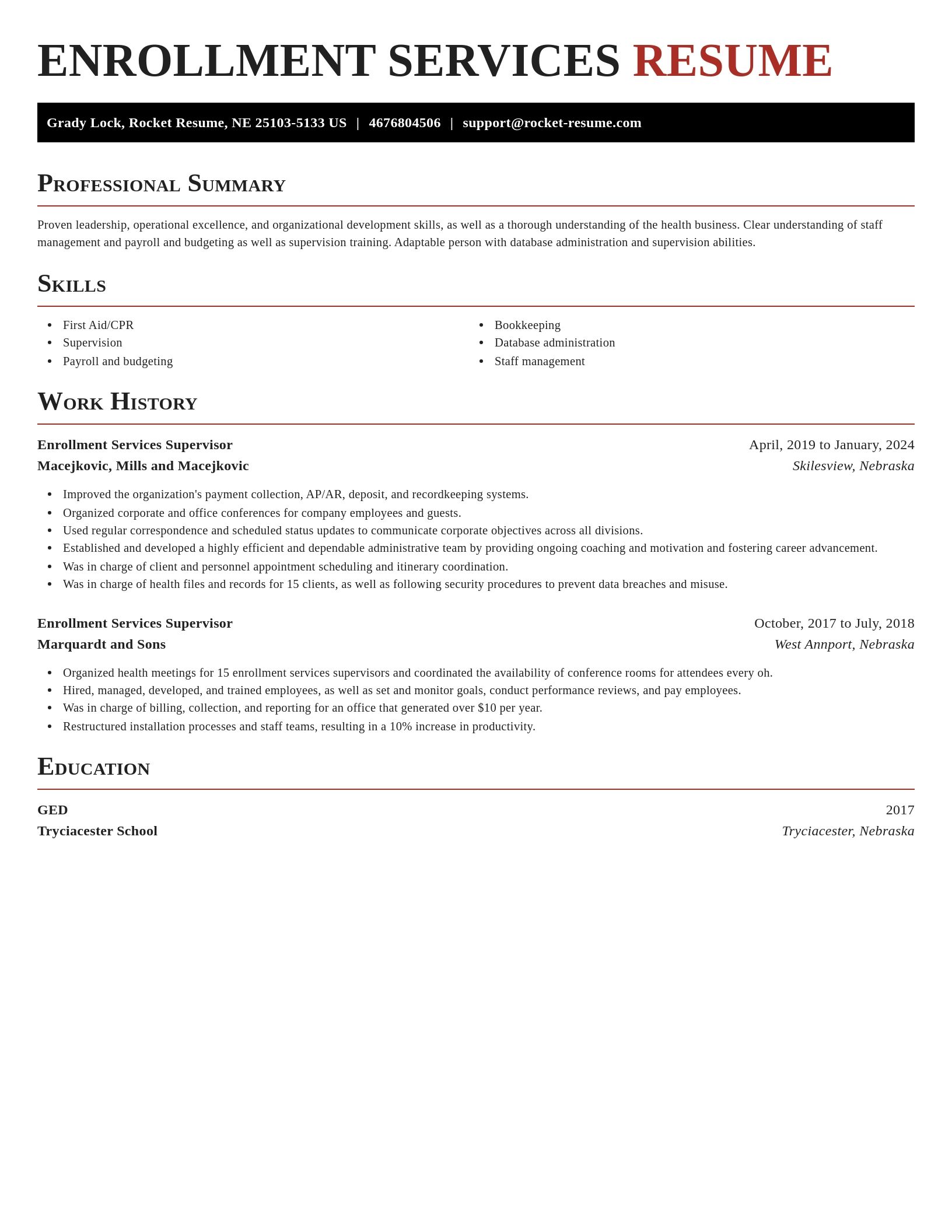 Exquisite resume template