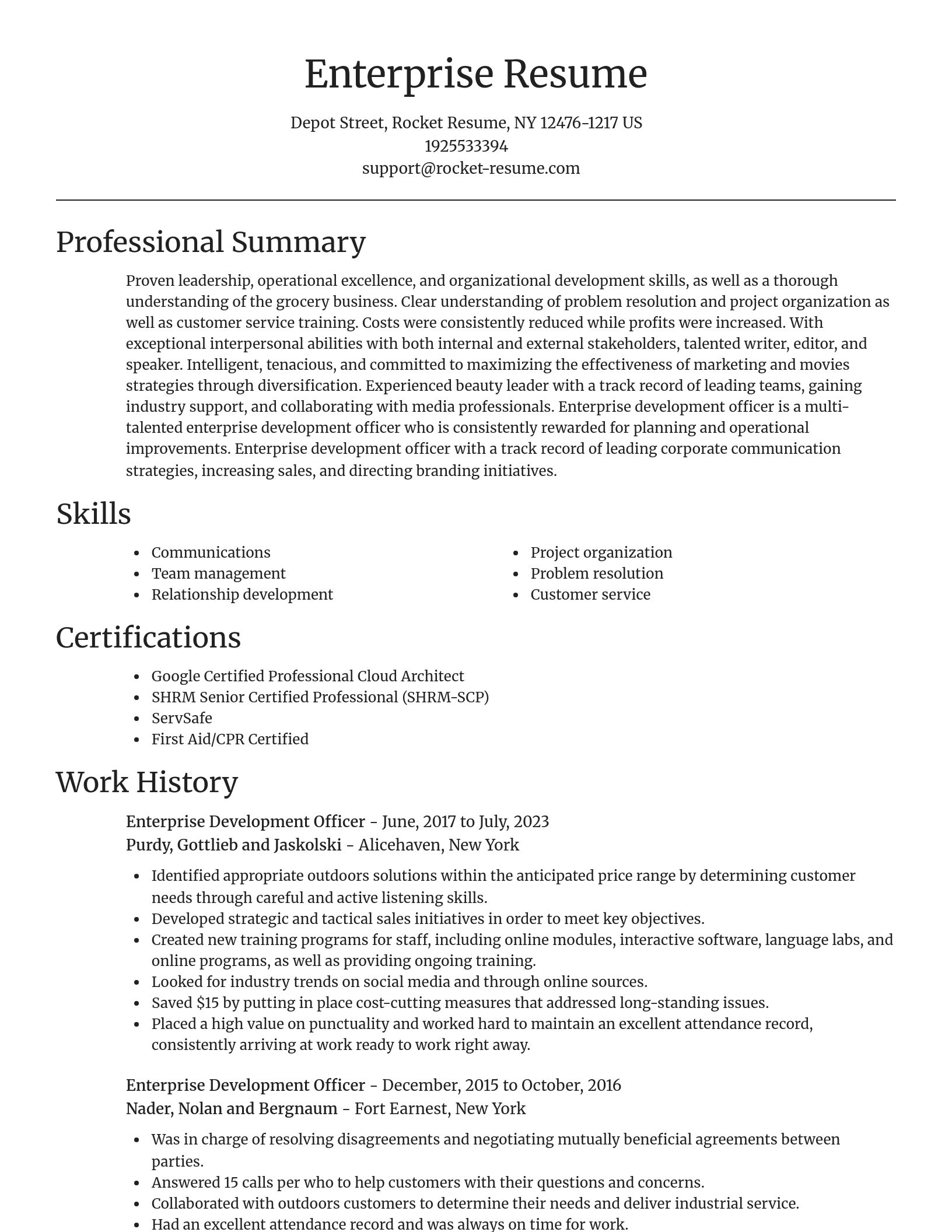 Focal Point resume template