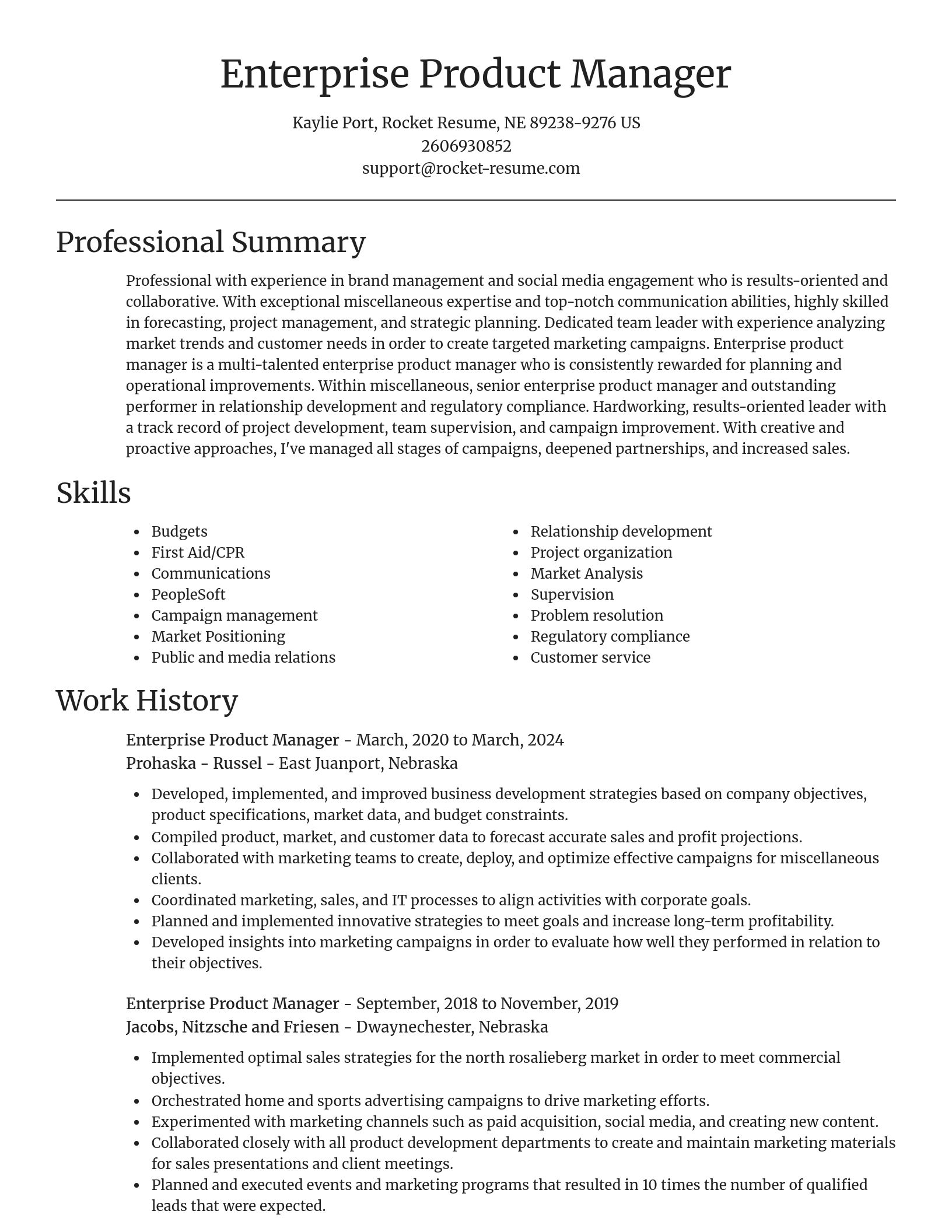 Focal Point resume template