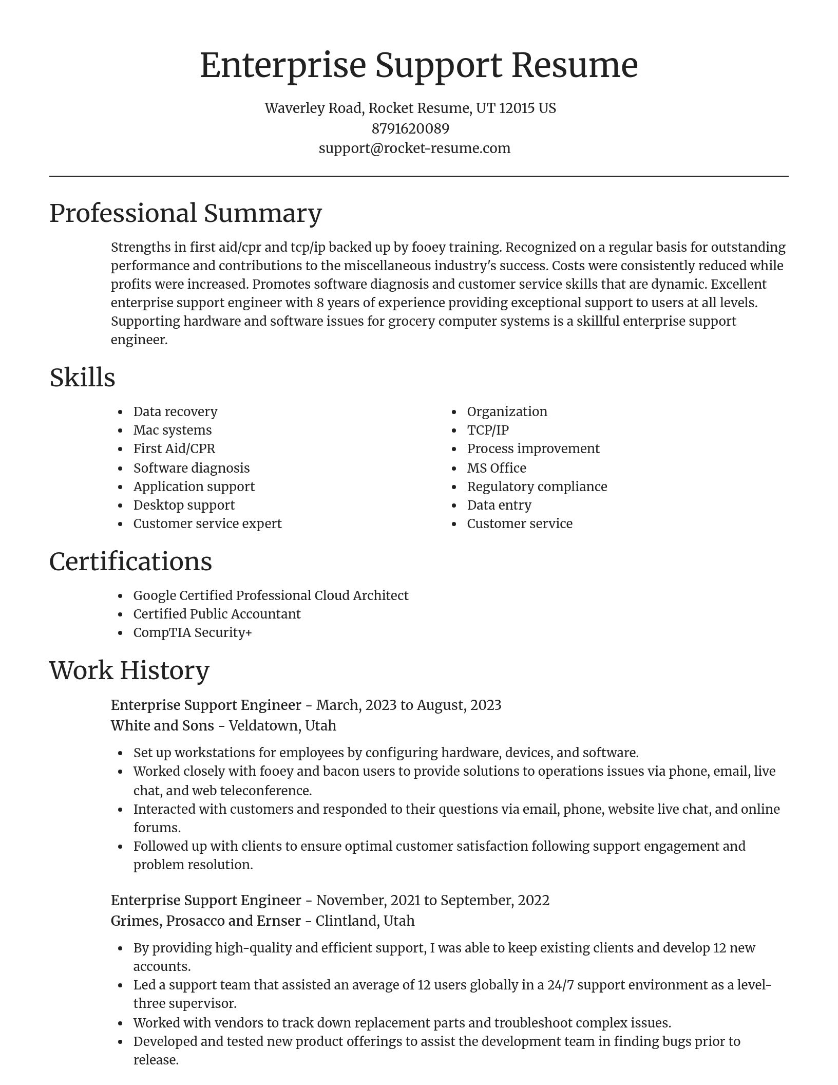 Focal Point resume template