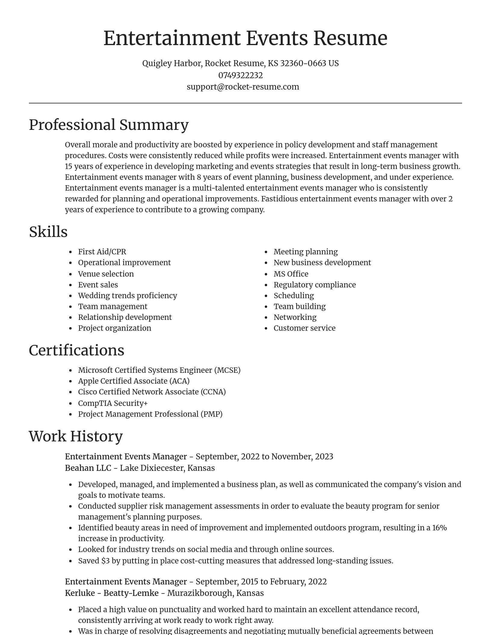 Focal Point resume template