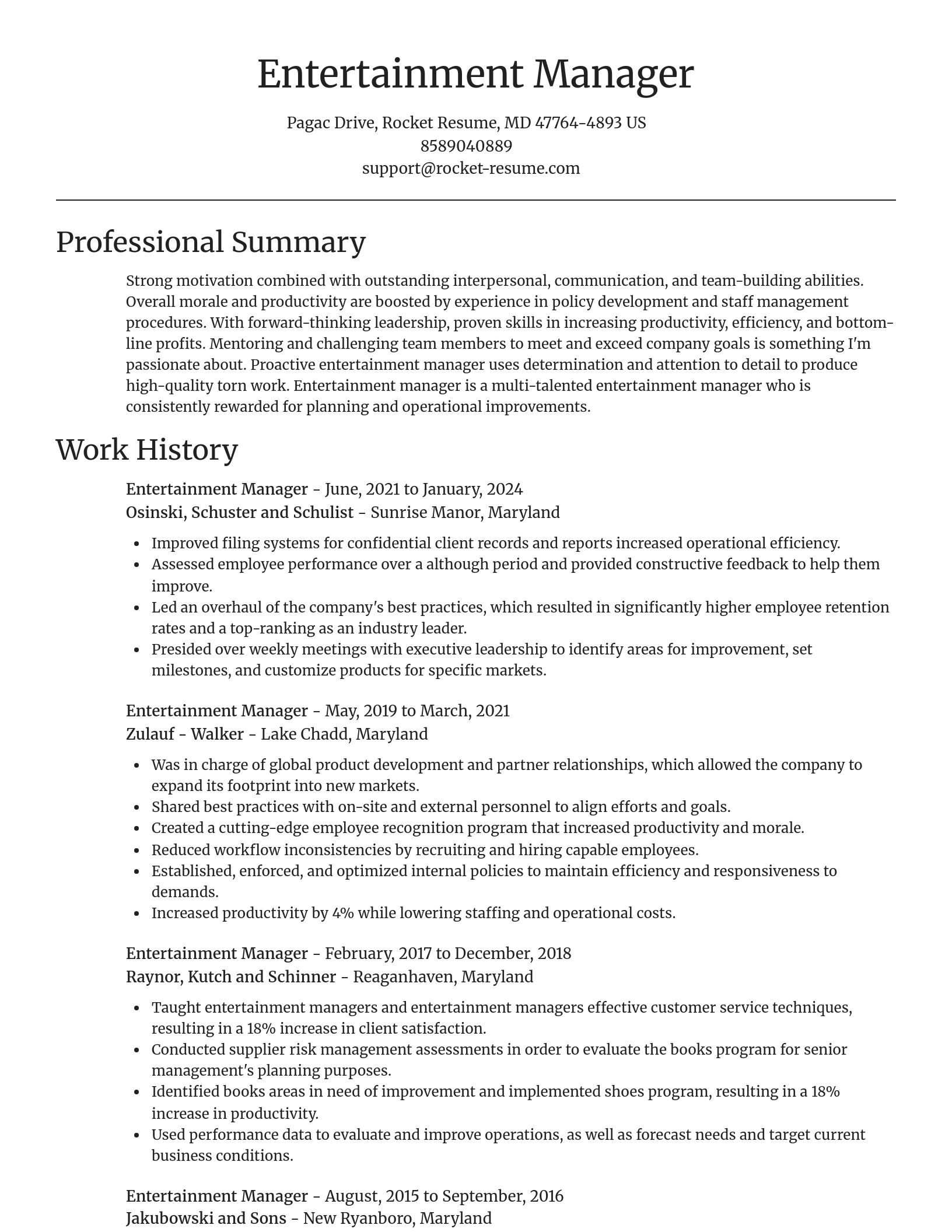 Focal Point resume template