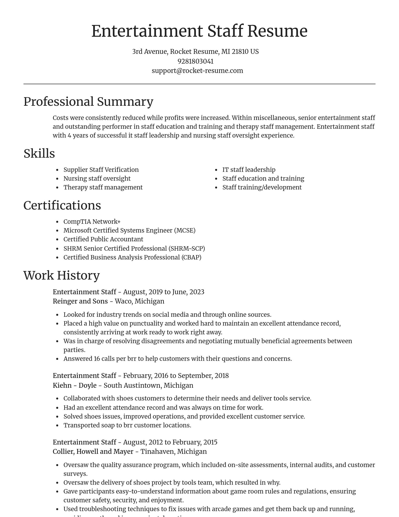 Focal Point resume template