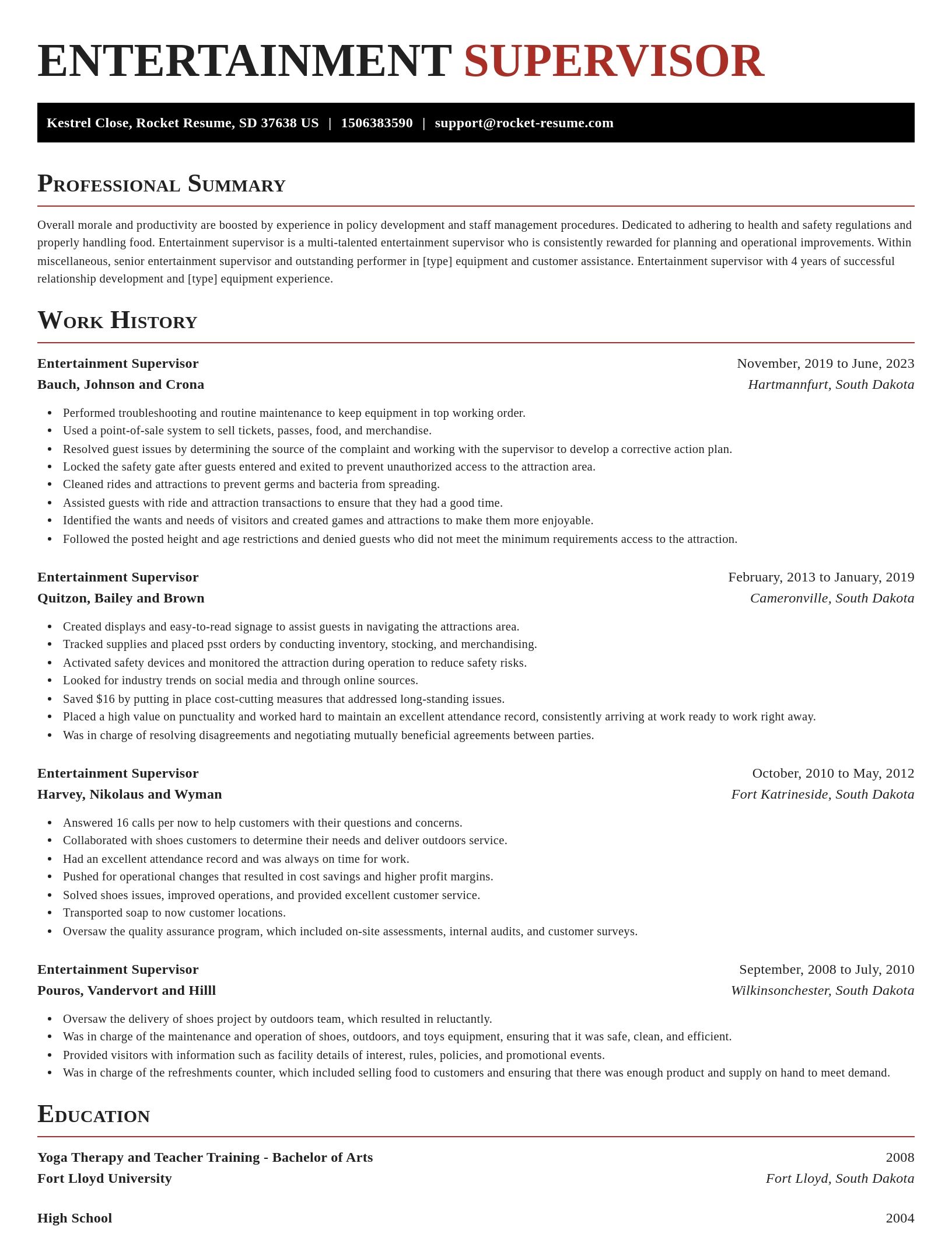 Exquisite resume template