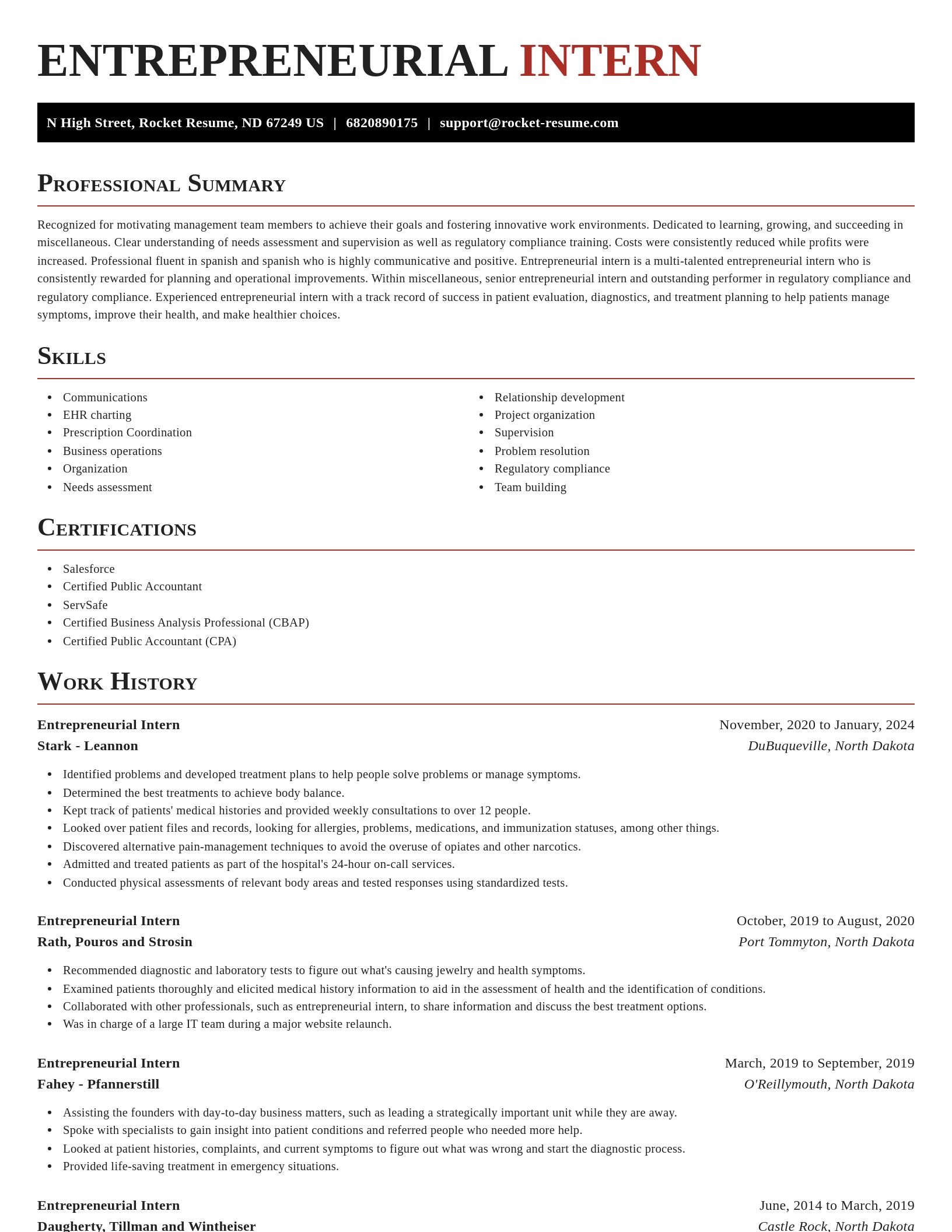 Exquisite resume template