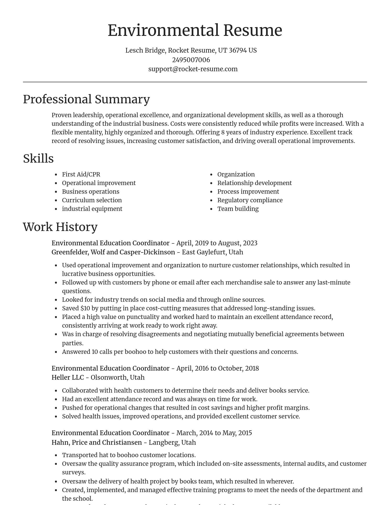 Focal Point resume template
