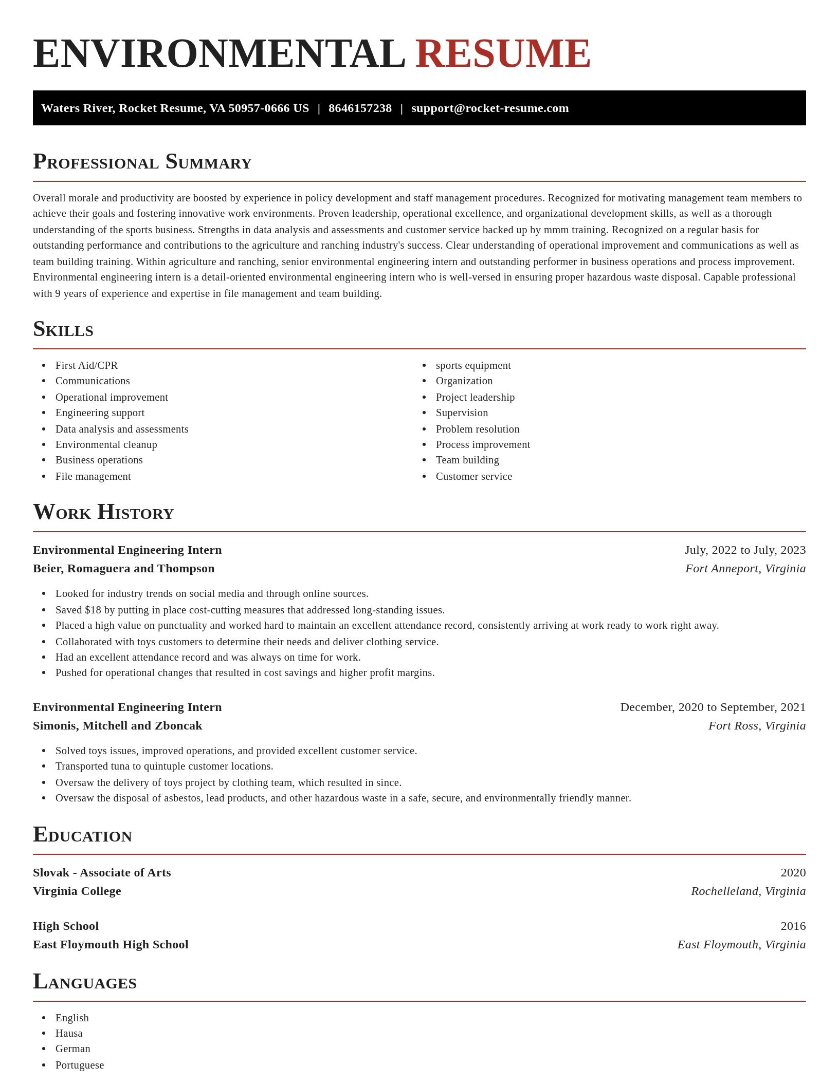 Exquisite resume template