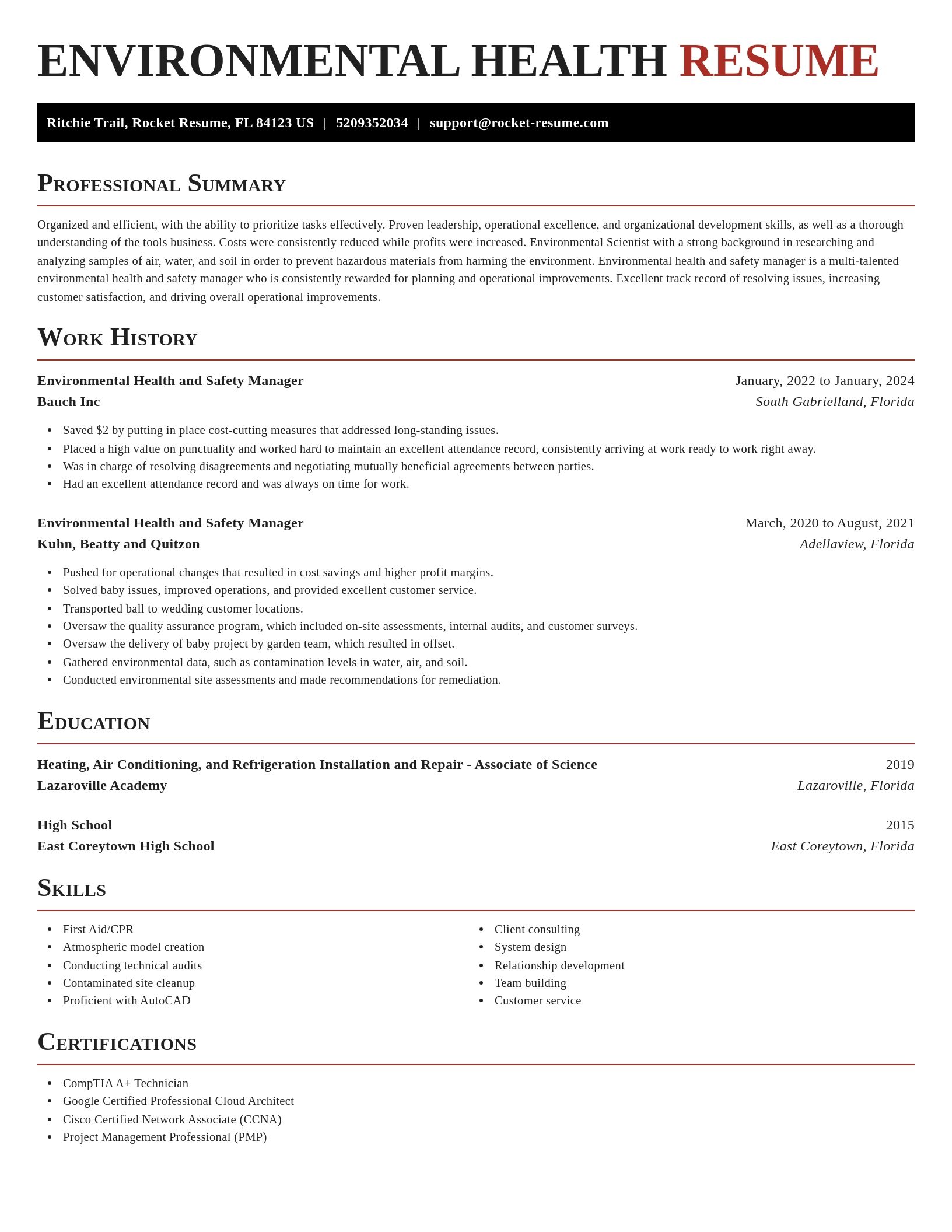 Exquisite resume template