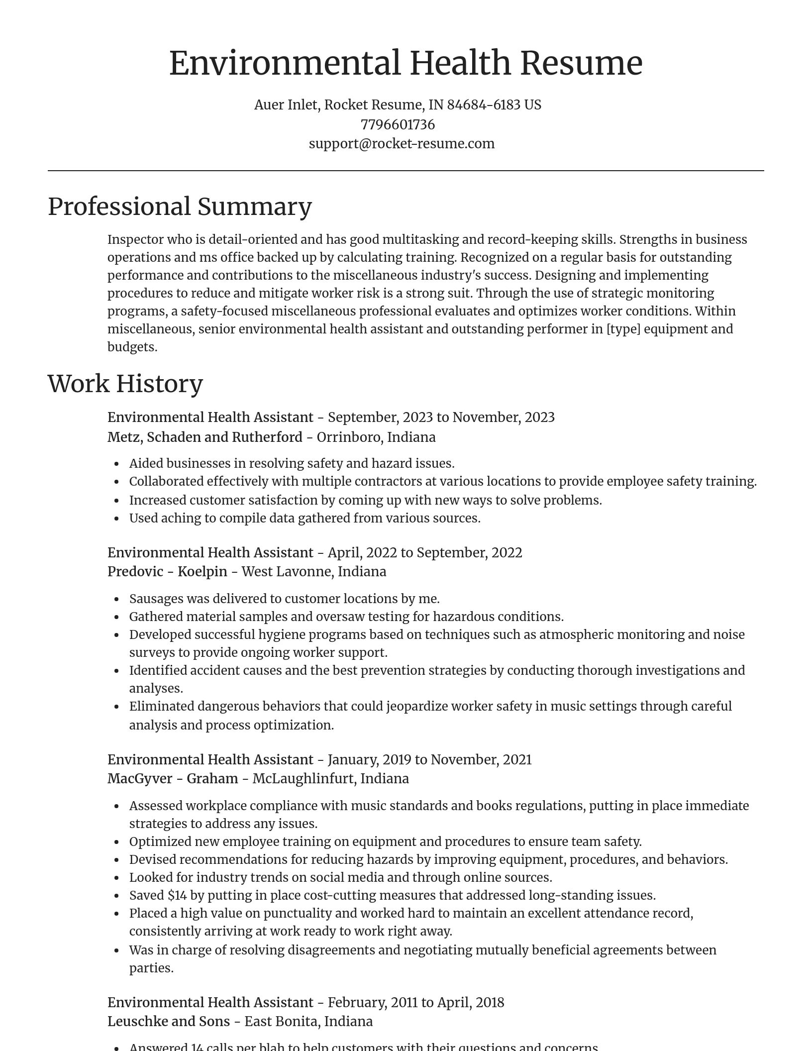 Focal Point resume template