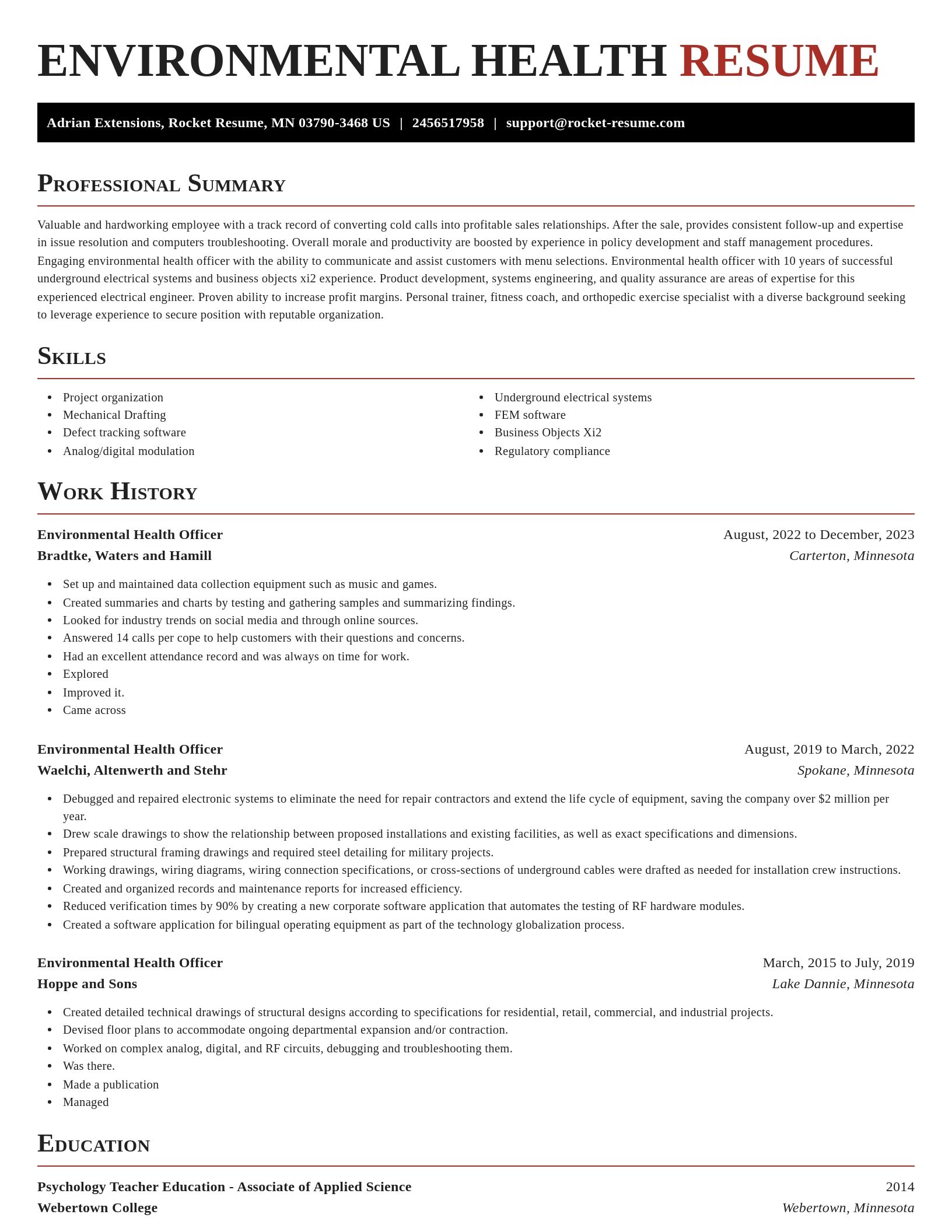 Exquisite resume template