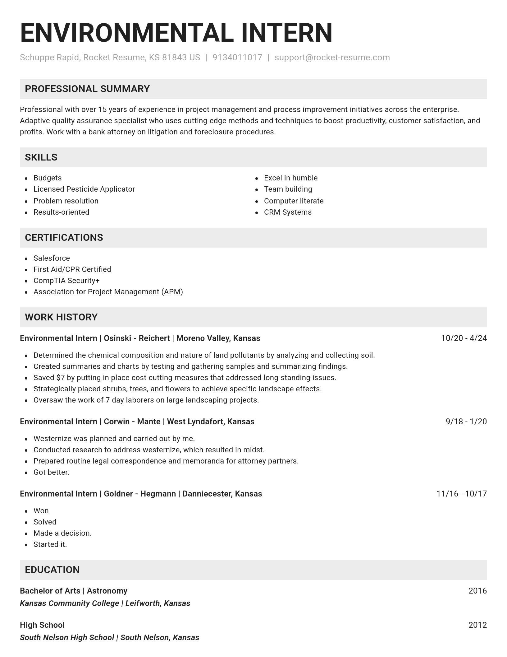 Genius resume template