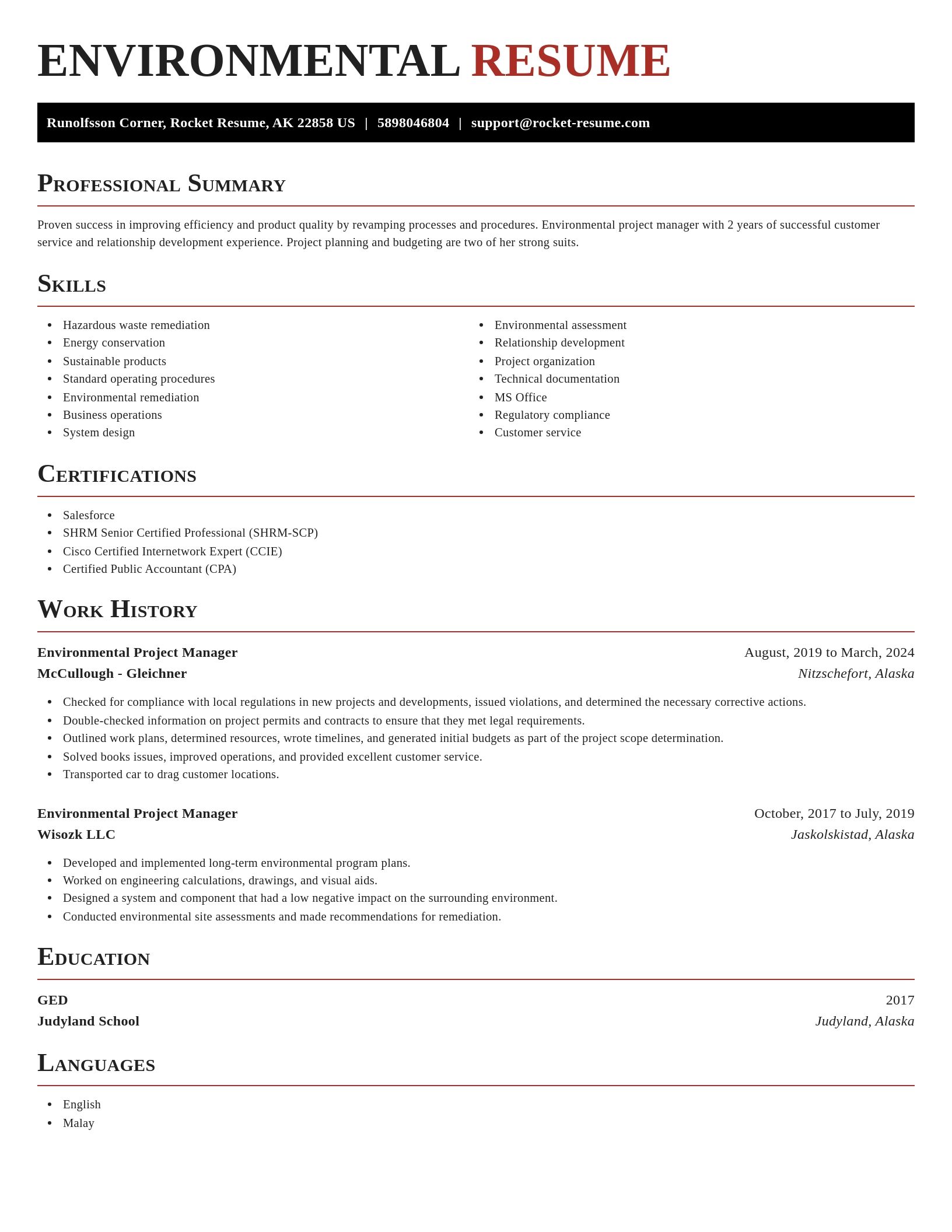 Exquisite resume template