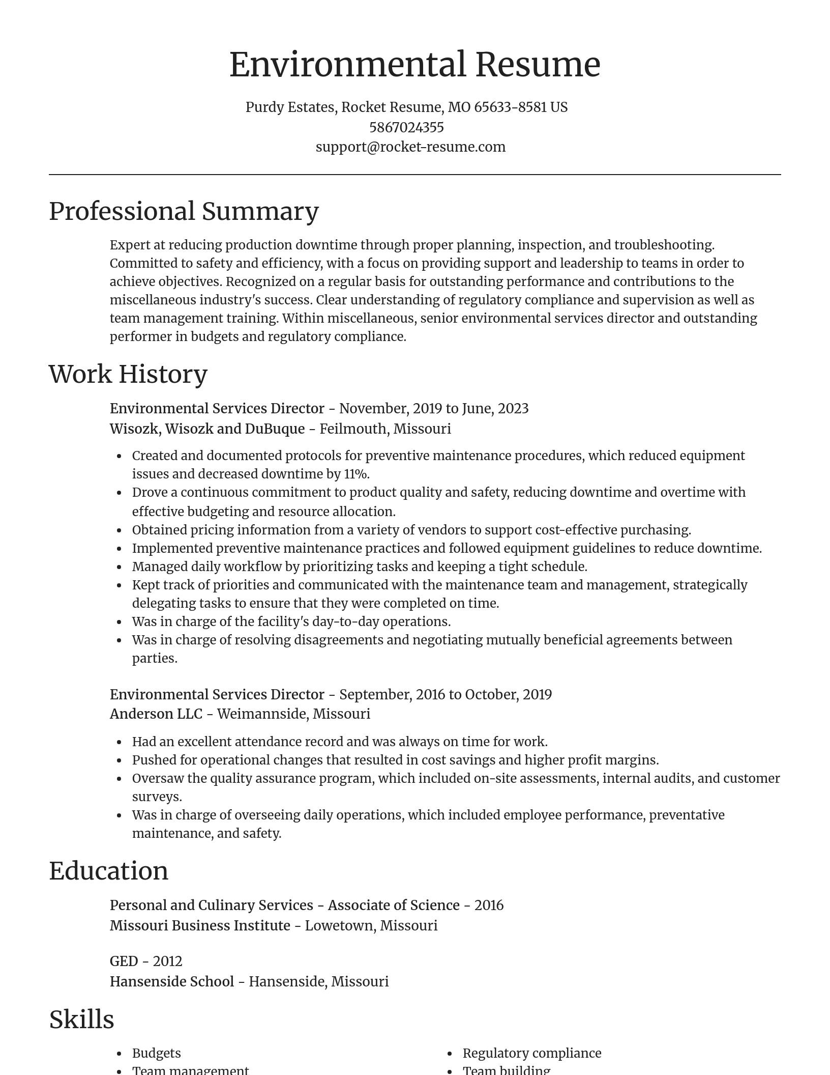 Focal Point resume template
