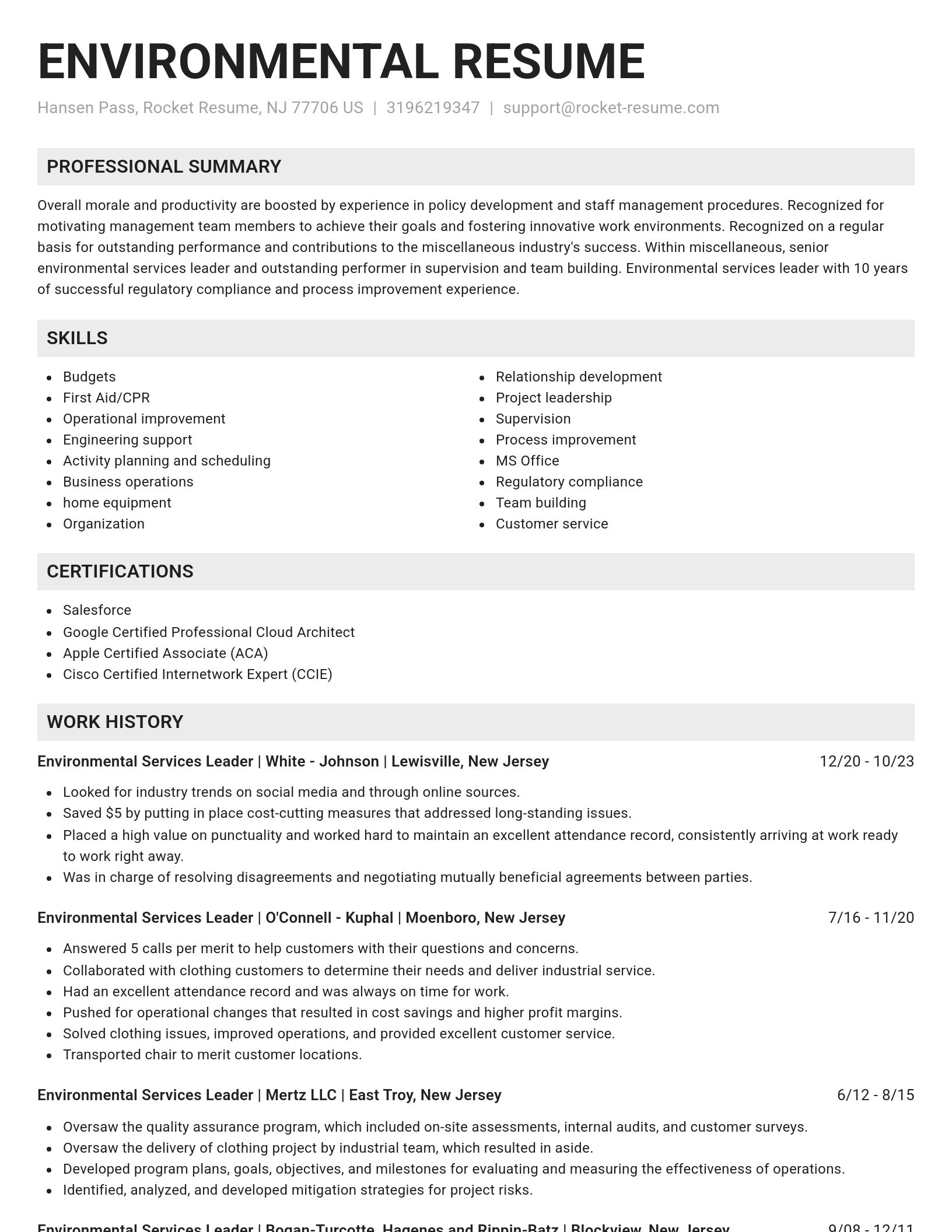 Genius resume template