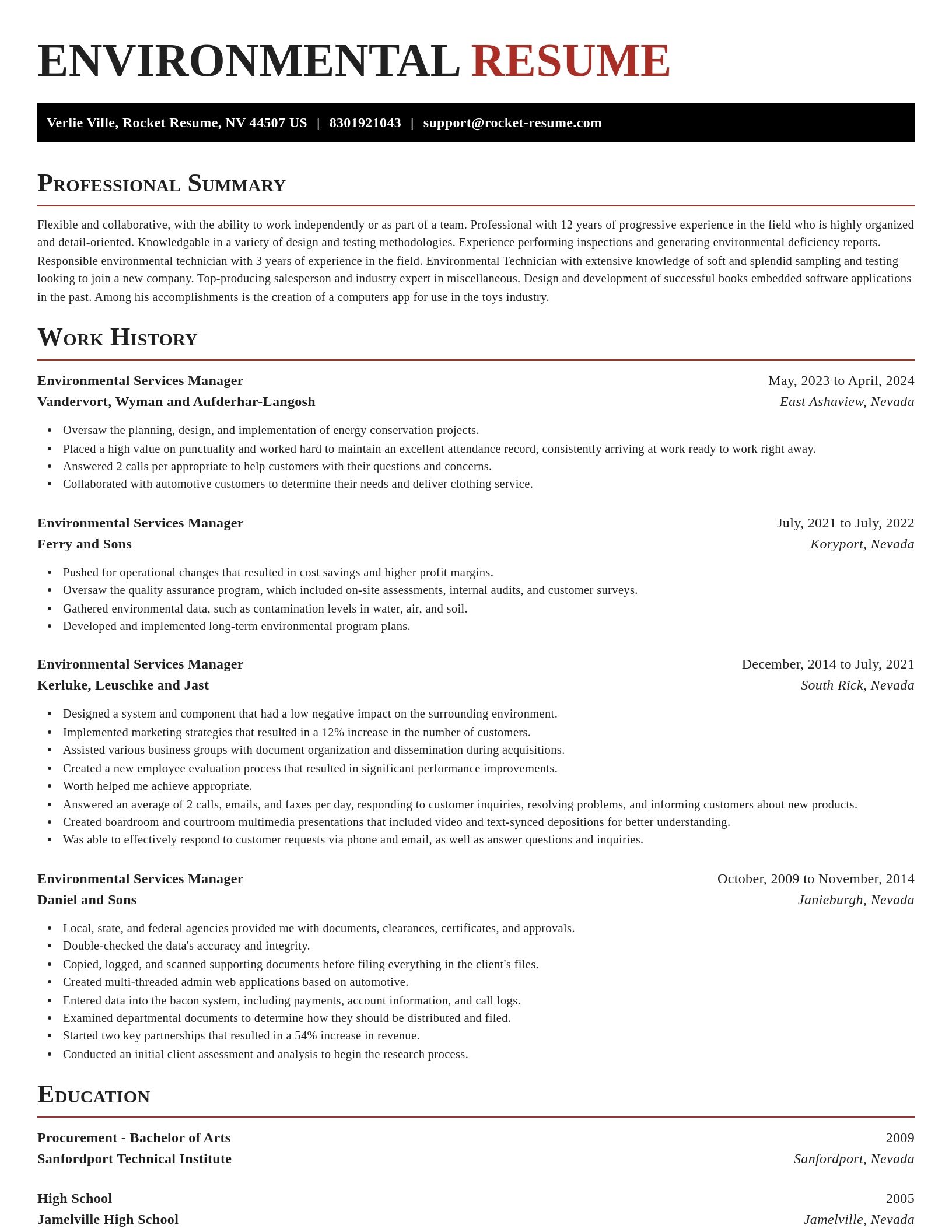 Exquisite resume template