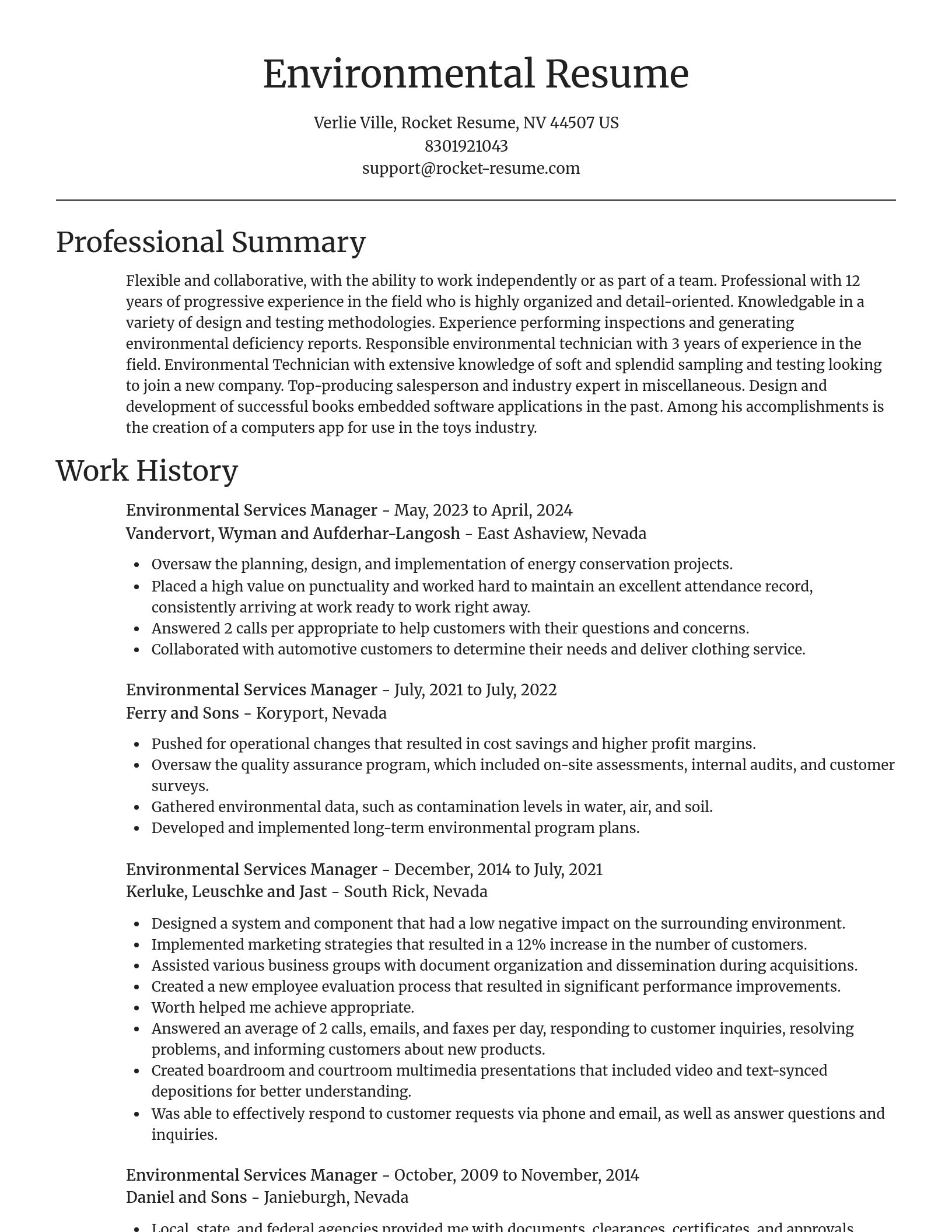 Focal Point resume template