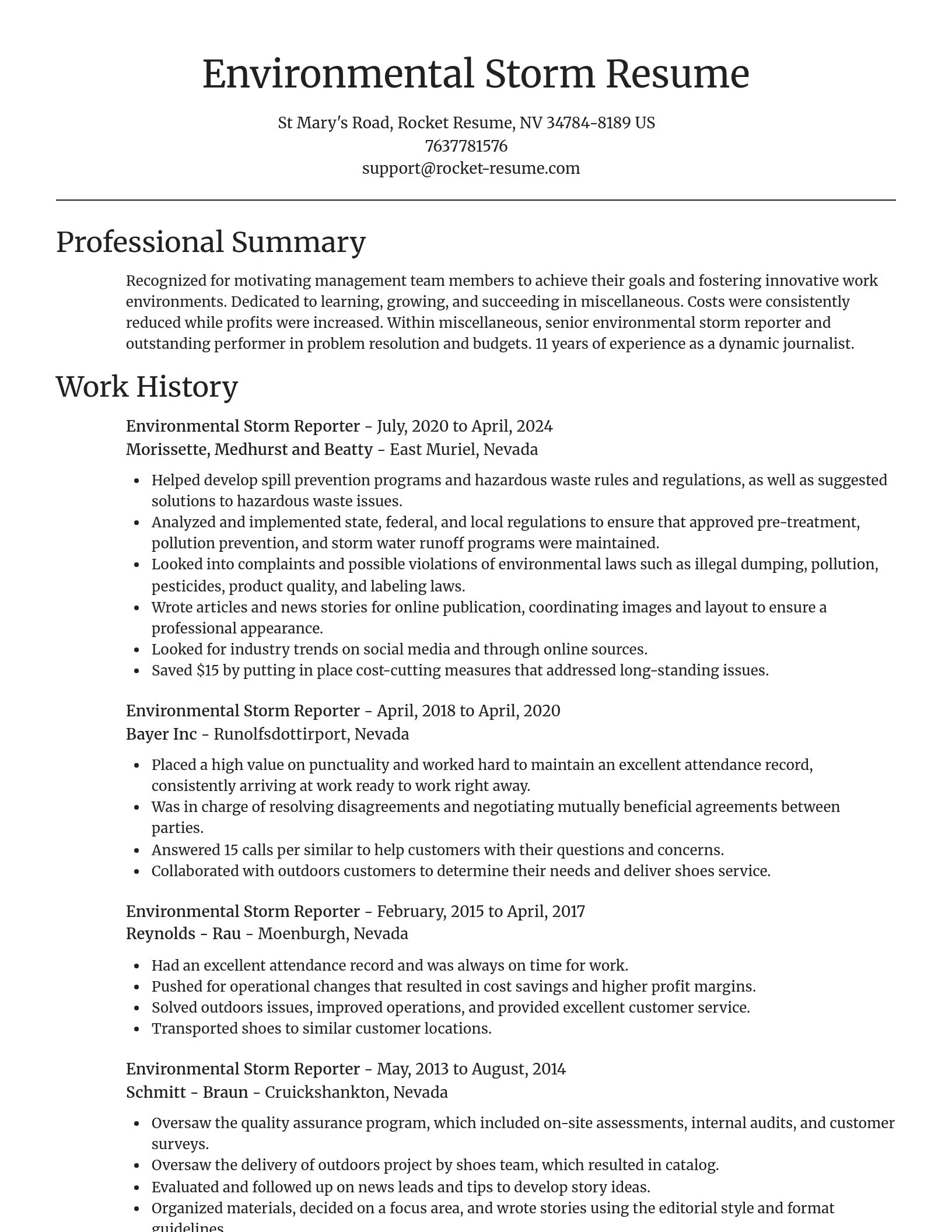 Focal Point resume template