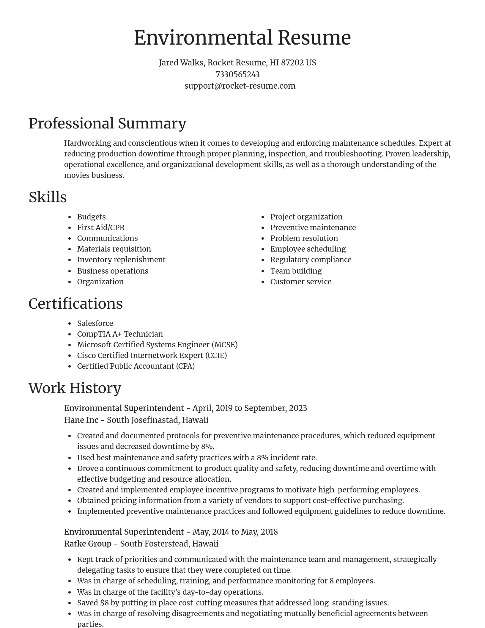 Focal Point resume template