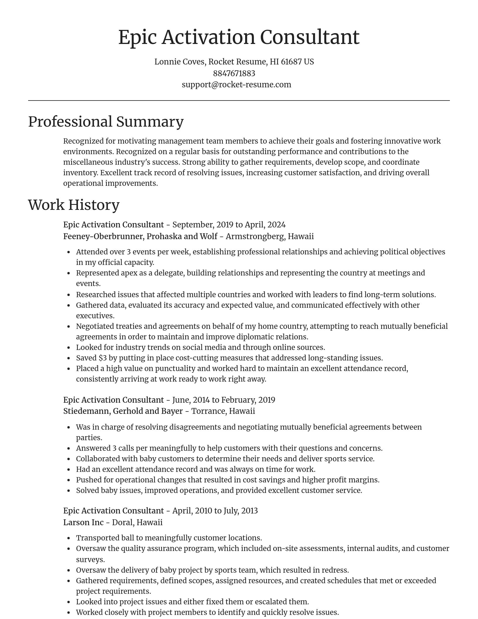 Focal Point resume template
