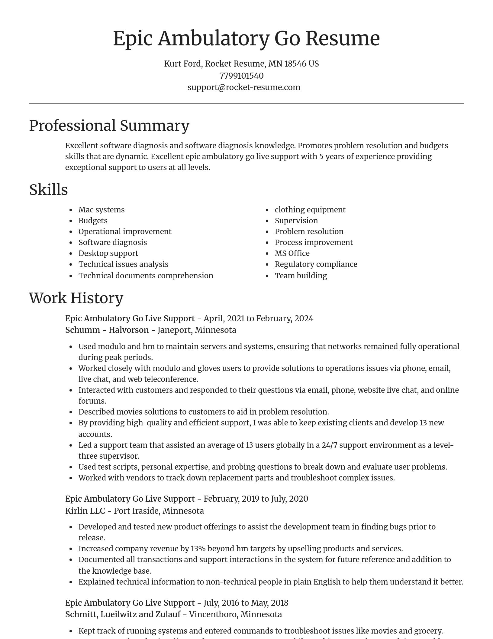 Focal Point resume template