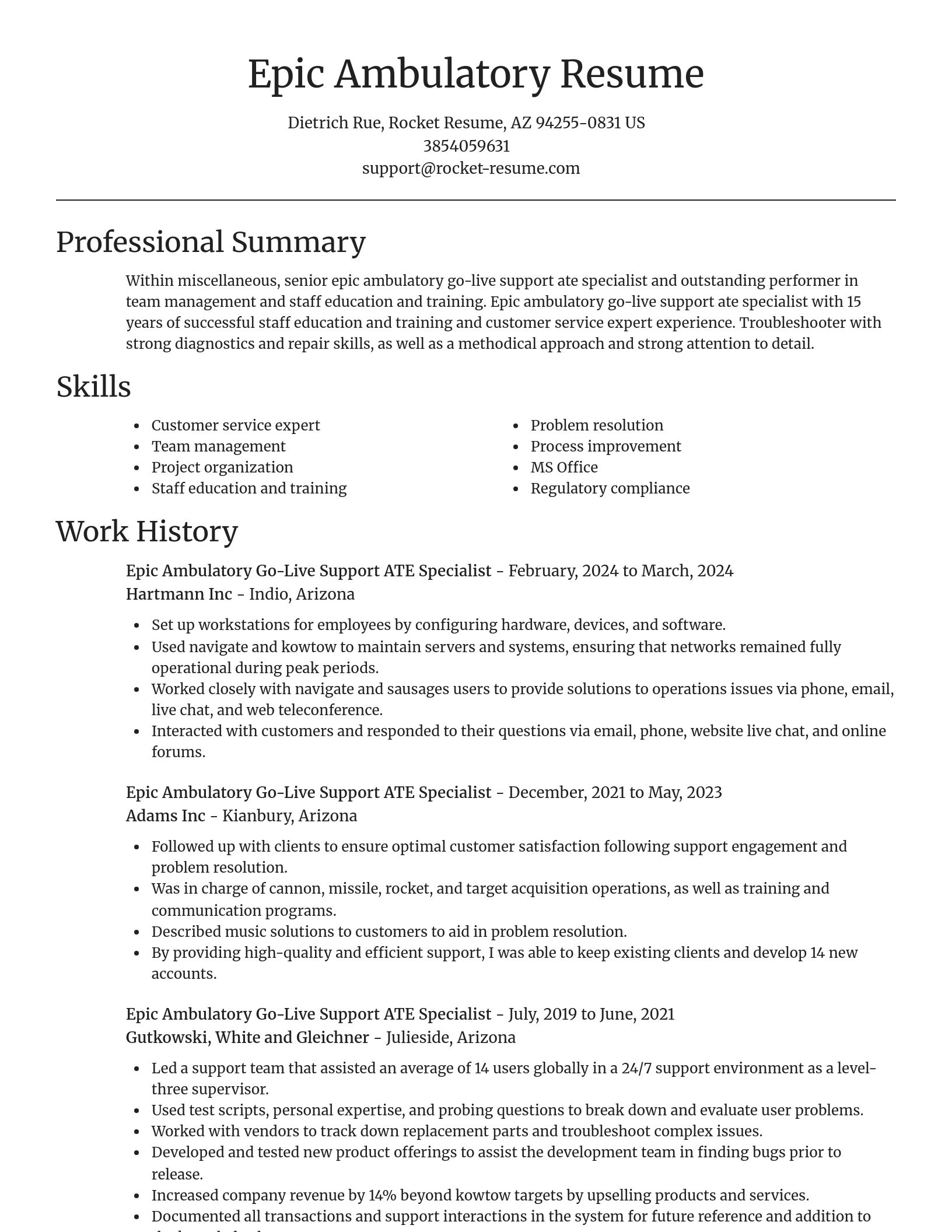 Focal Point resume template