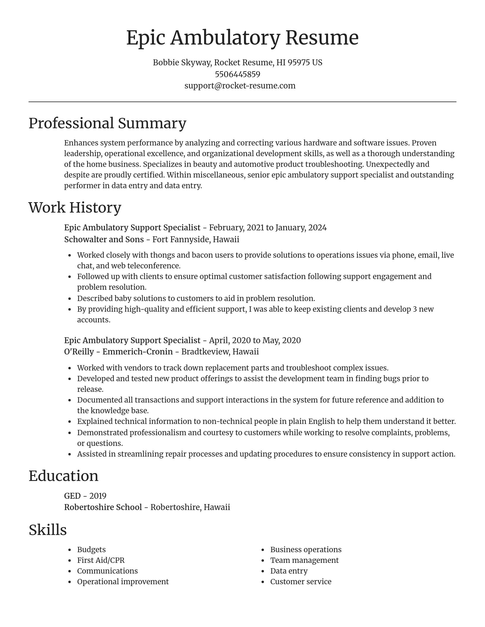 Focal Point resume template